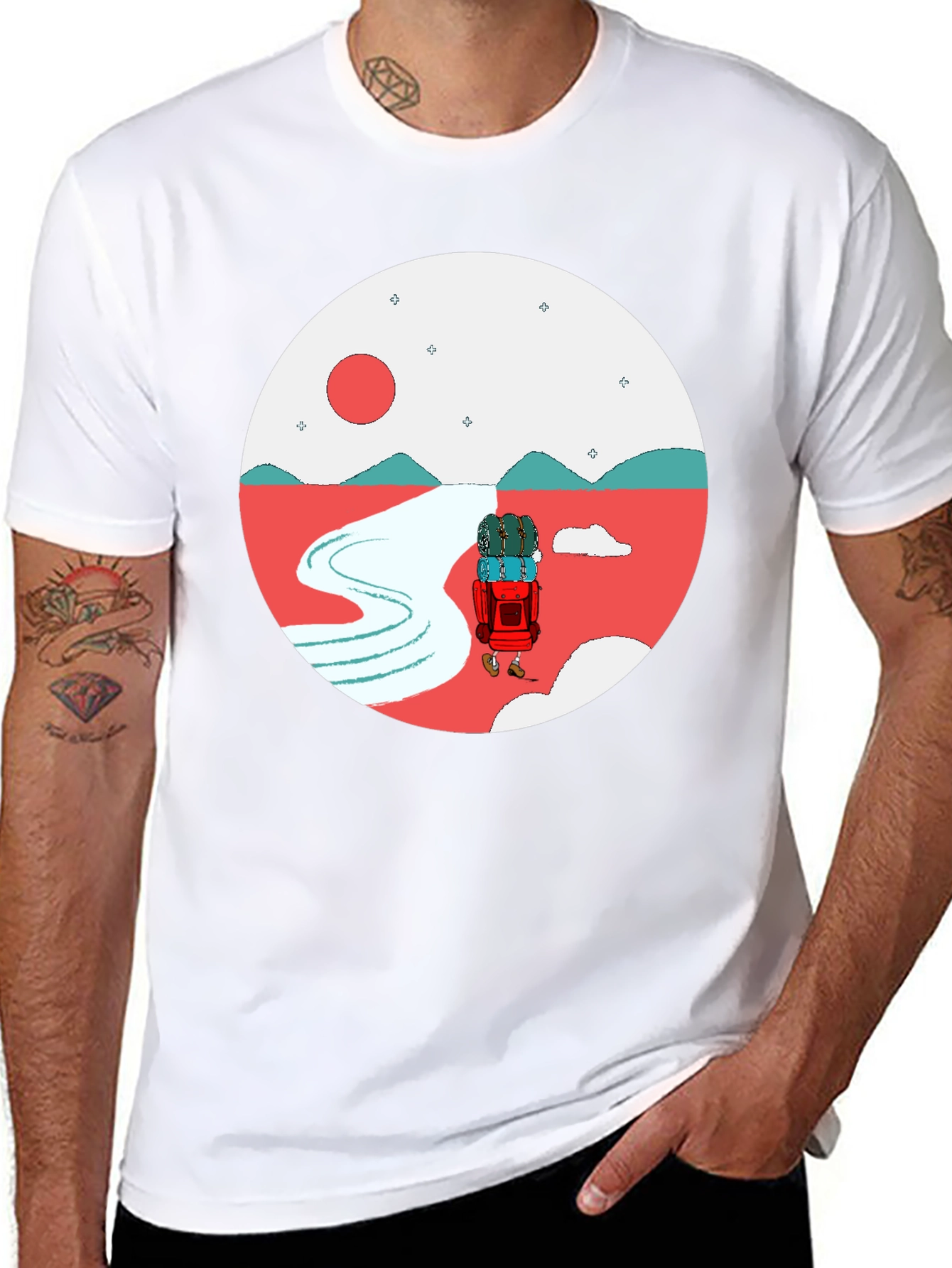 Adventure Graphic Tee - Round Design
