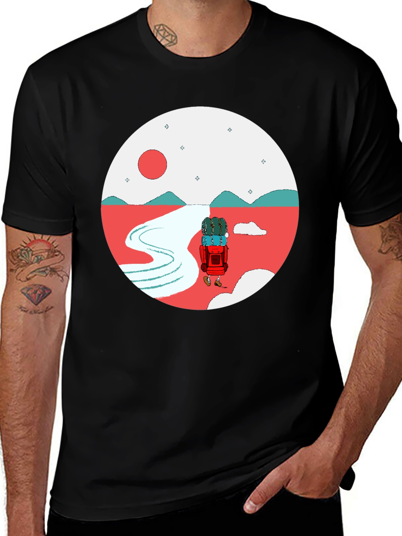 Adventure Graphic Tee - Round Design