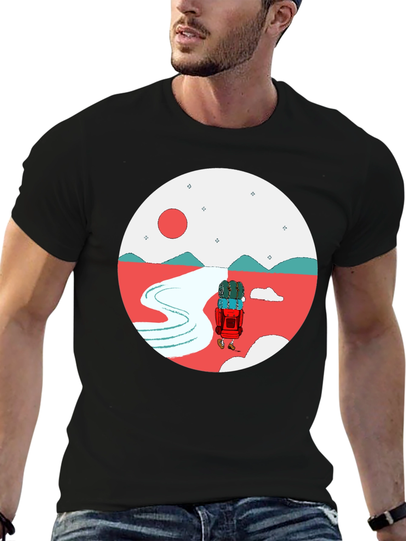 Adventure Graphic Tee - Round Design