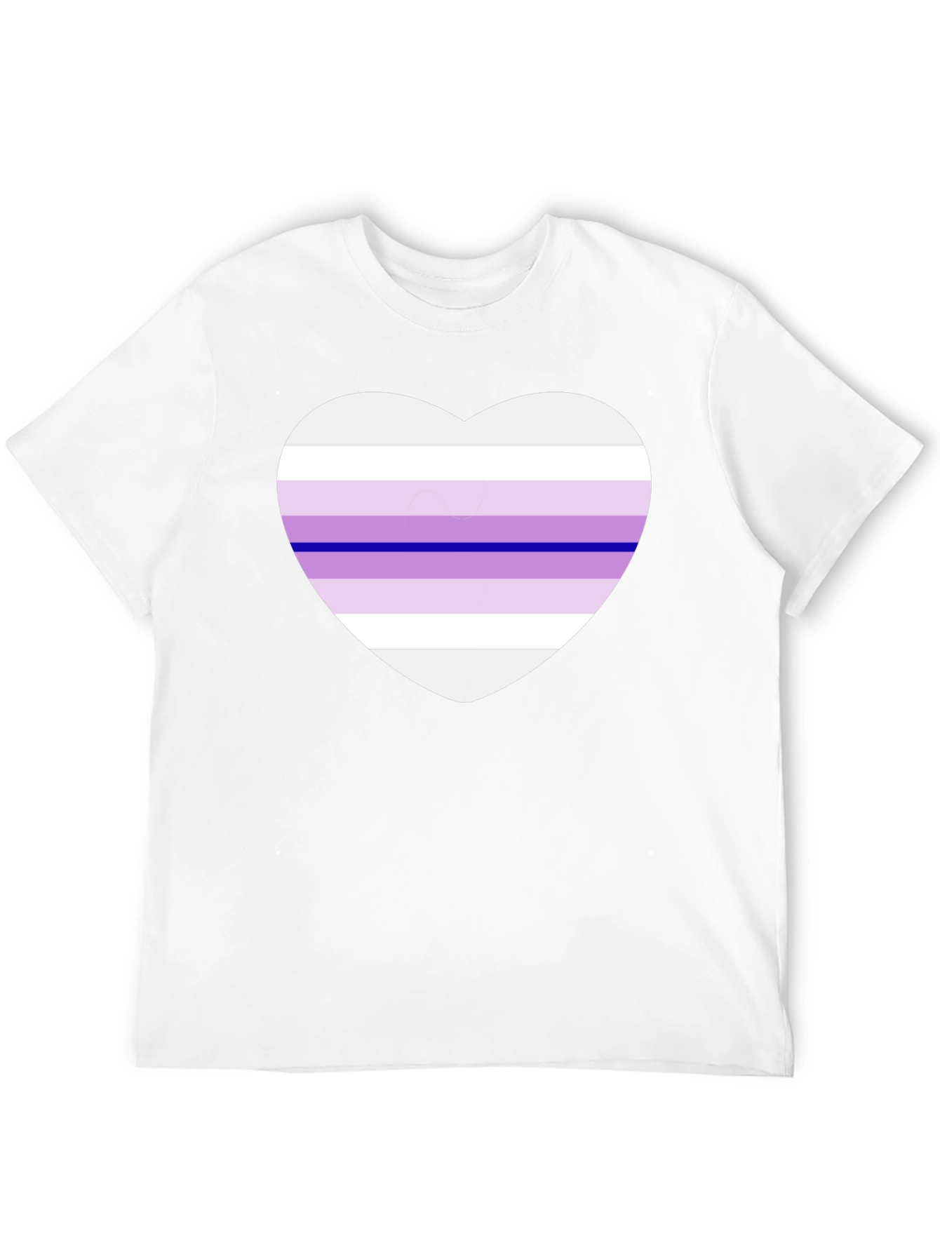 Genderfluid Pride Heart T-Shirt - Black Cotton Blend