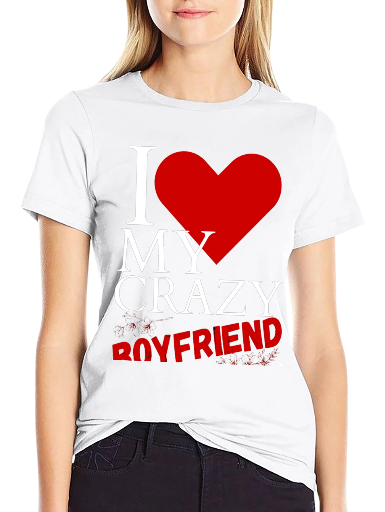 I Heart My Crazy Boyfriend Graphic Tee