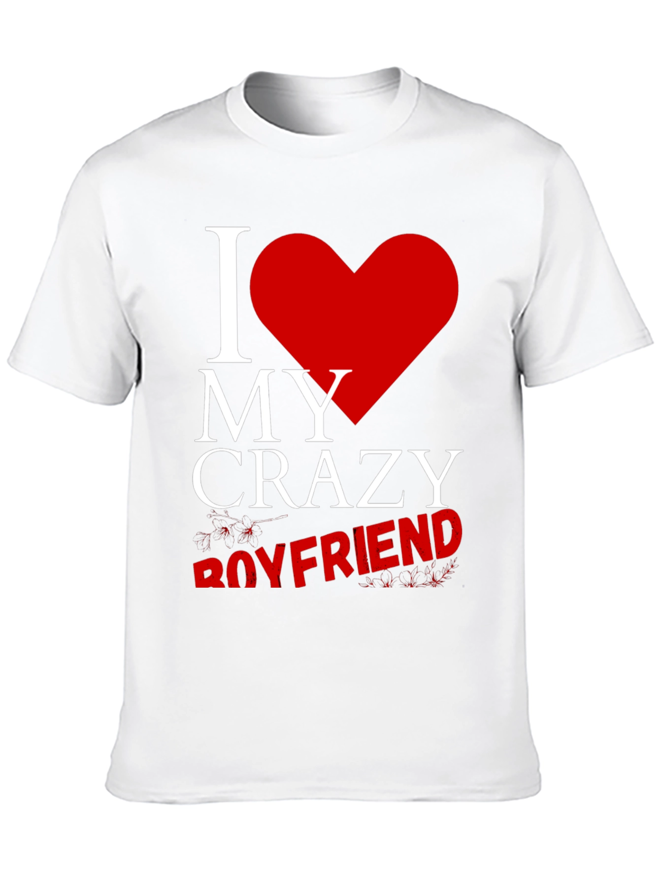 I Heart My Crazy Boyfriend Graphic Tee