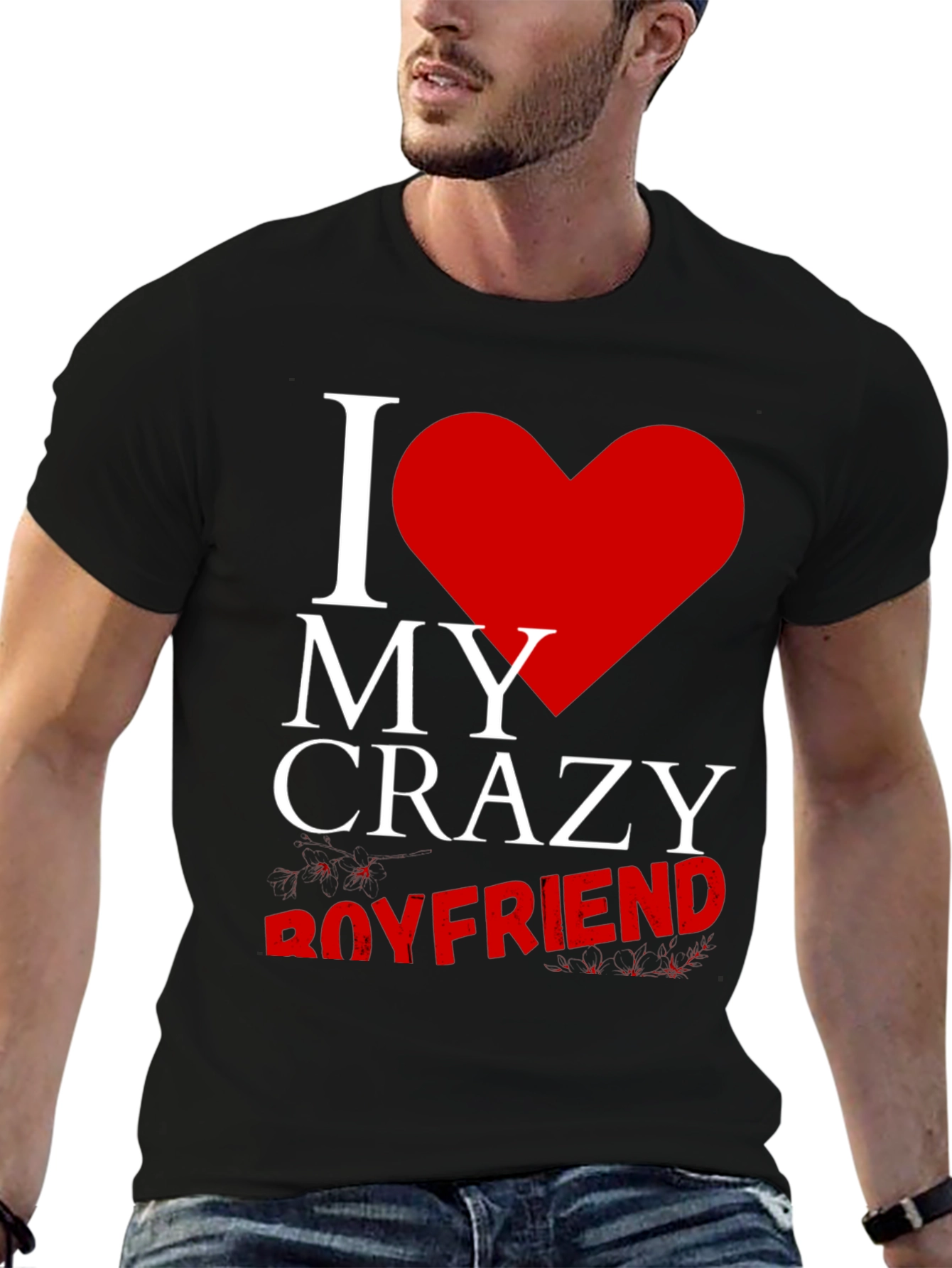 I Heart My Crazy Boyfriend Graphic Tee