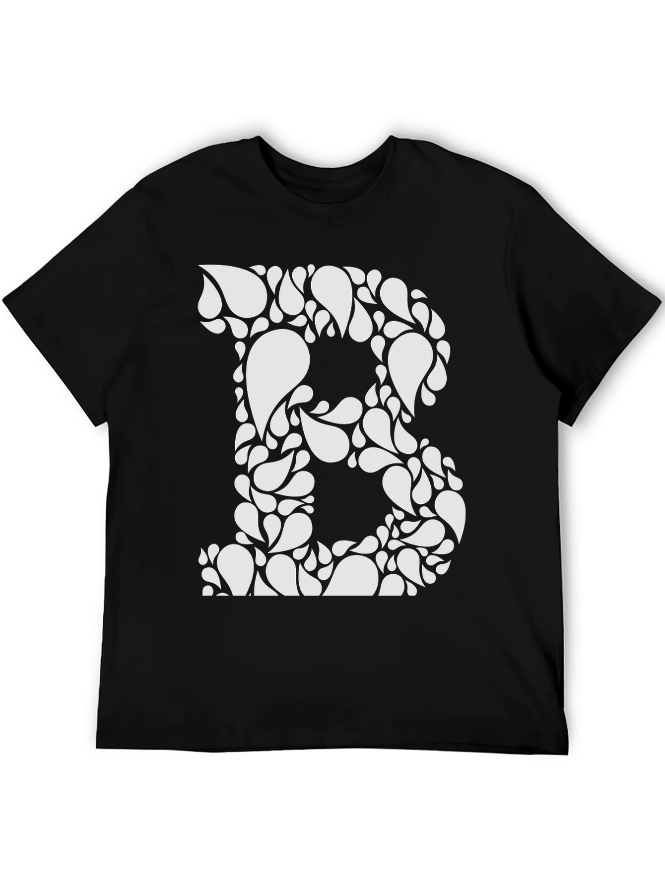 Initial B Paisley Black T-Shirt