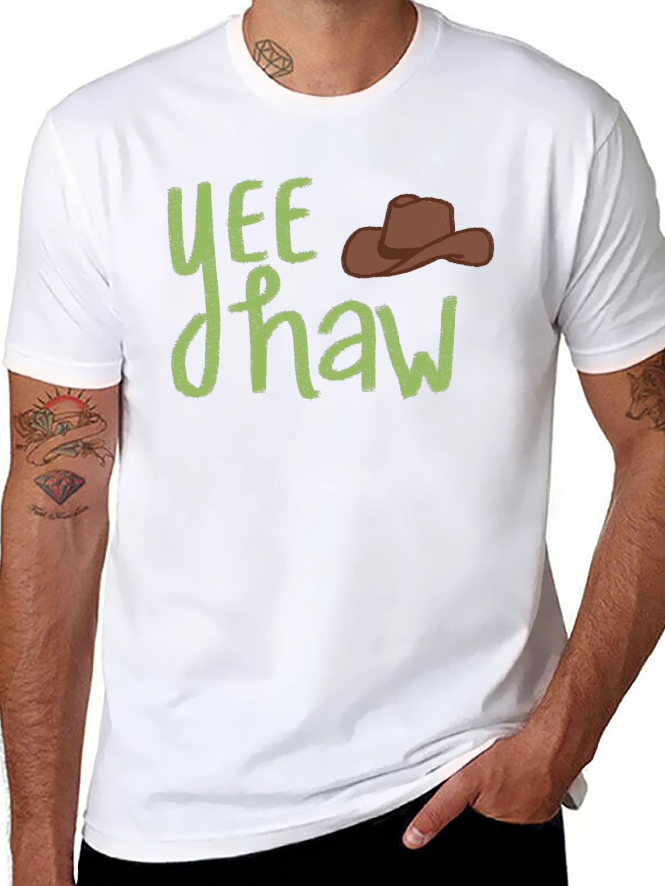 Yee Haw Cowboy T-Shirt - Western Style