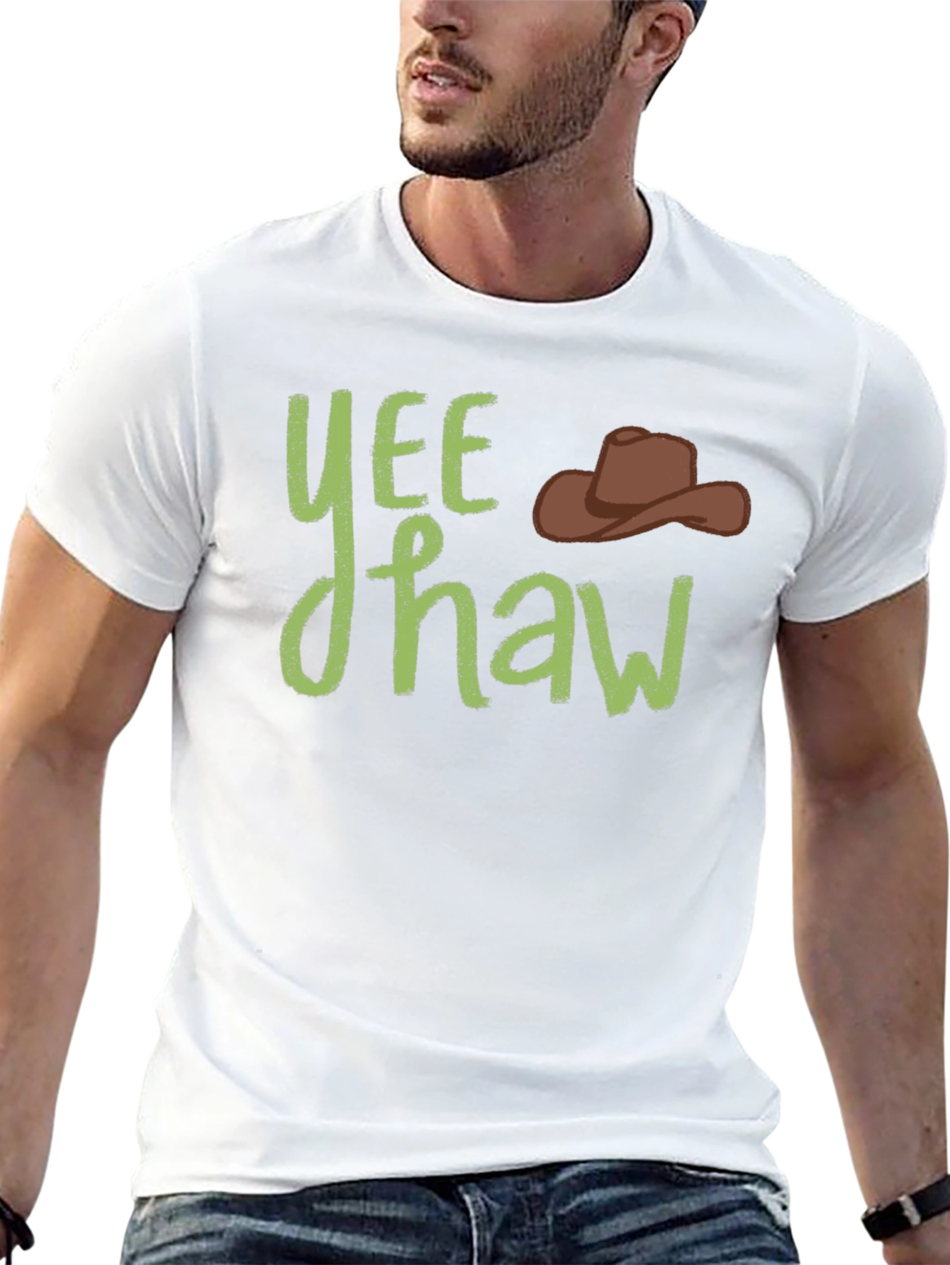 Yee Haw Cowboy T-Shirt - Western Style