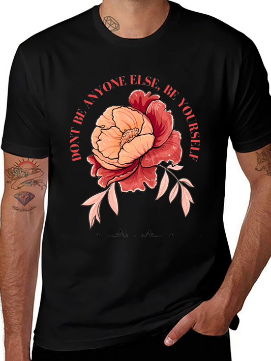 Floral Graphic Tee - Be Yourself