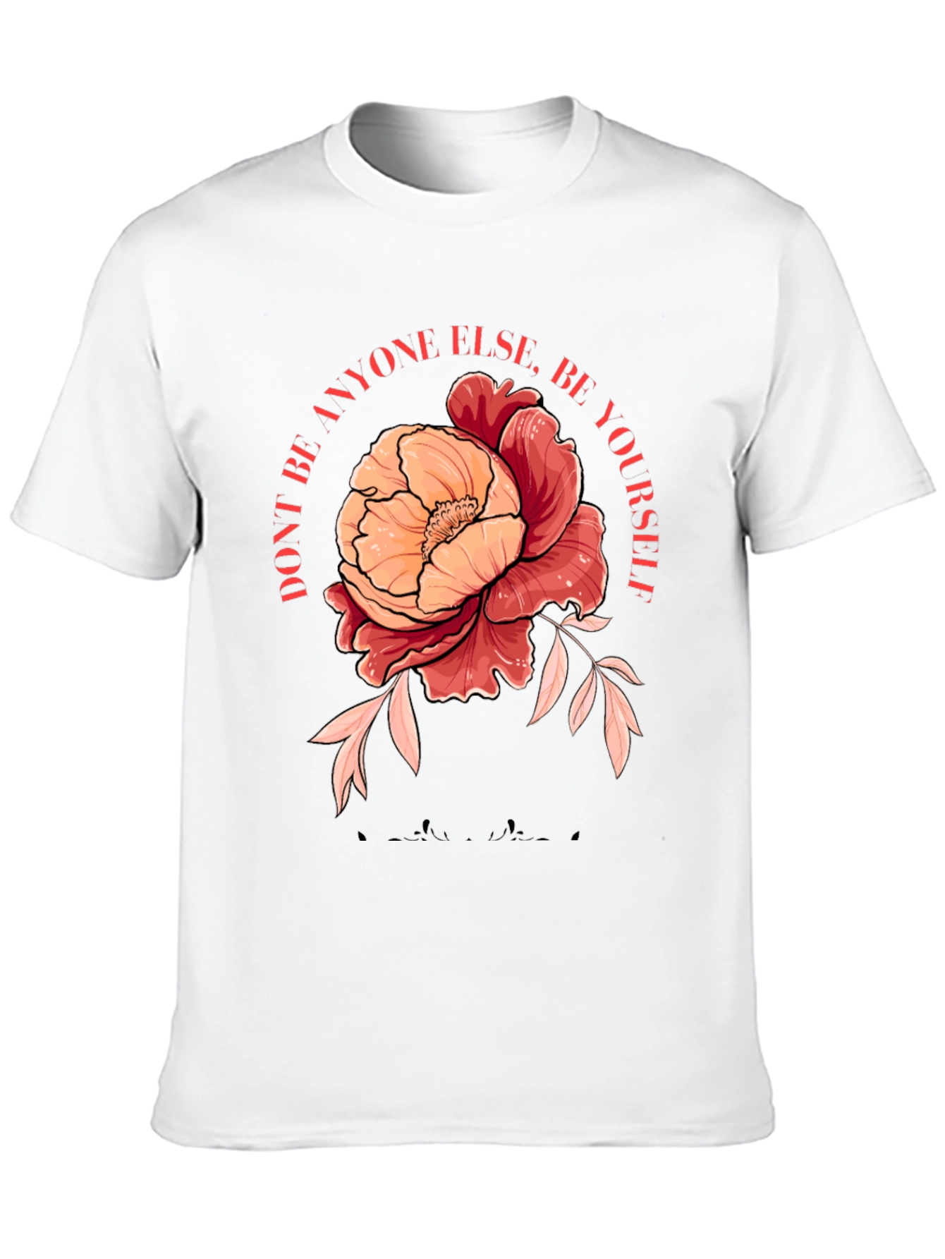 Floral Graphic Tee - Be Yourself