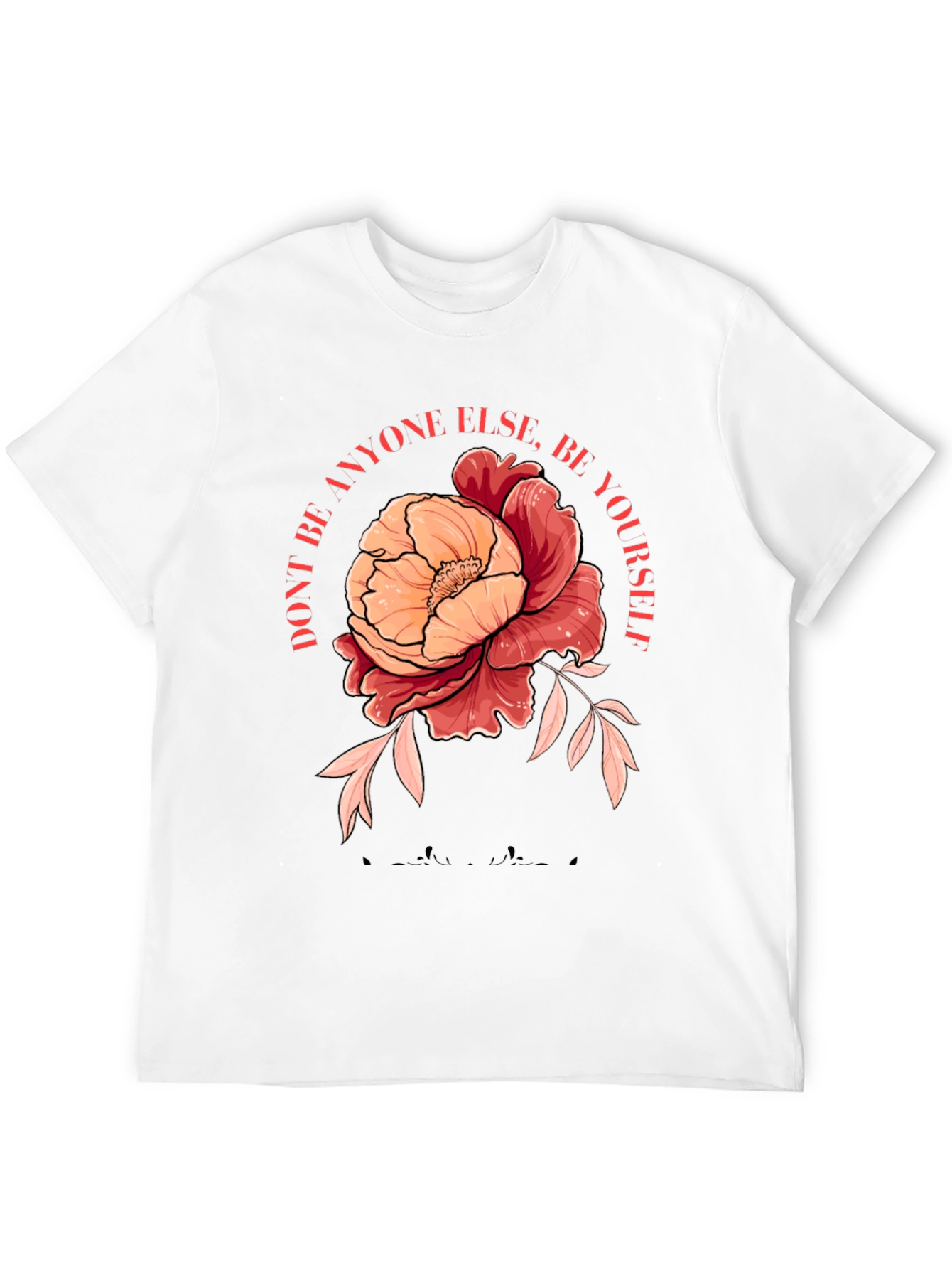 Floral Graphic Tee - Be Yourself