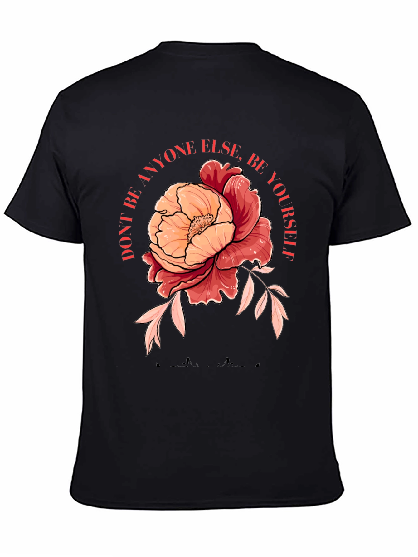 Floral Graphic Tee - Be Yourself