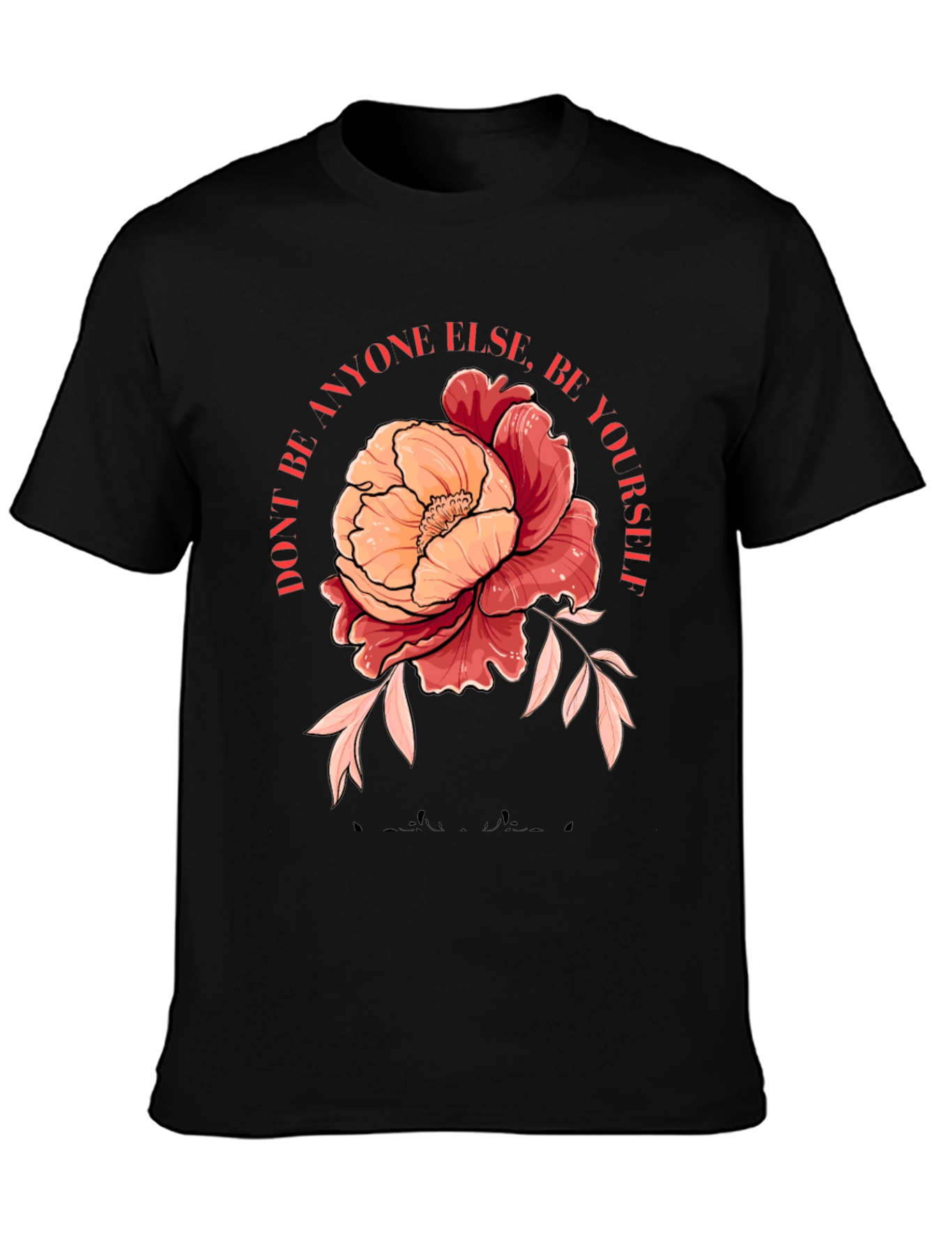 Floral Graphic Tee - Be Yourself