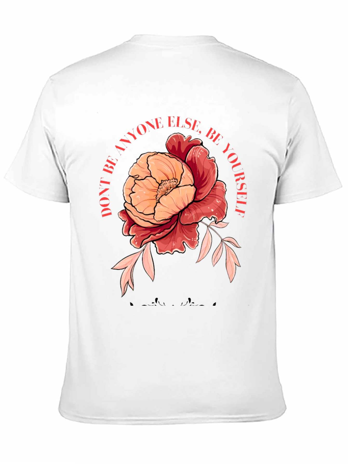 Floral Graphic Tee - Be Yourself