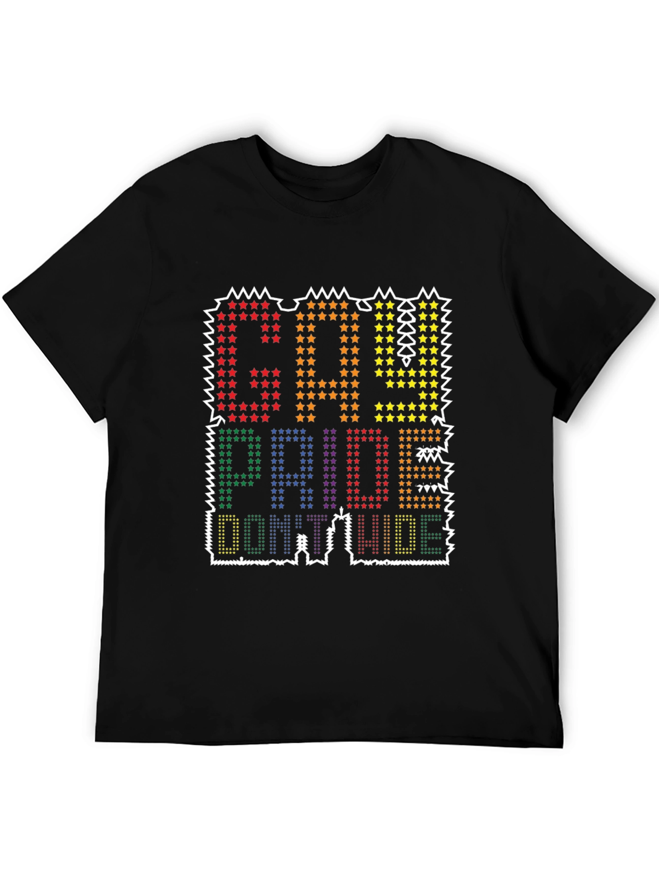 Gay Pride T-Shirt - Dont Hide Show Pride
