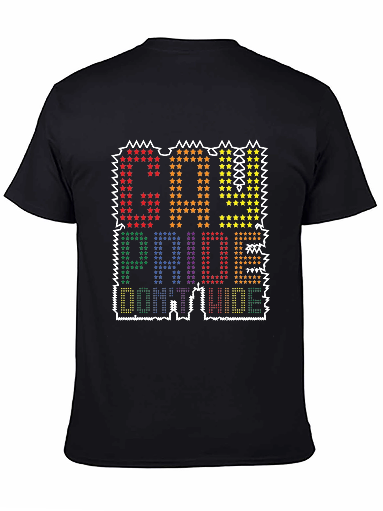 Gay Pride T-Shirt - Dont Hide Show Pride