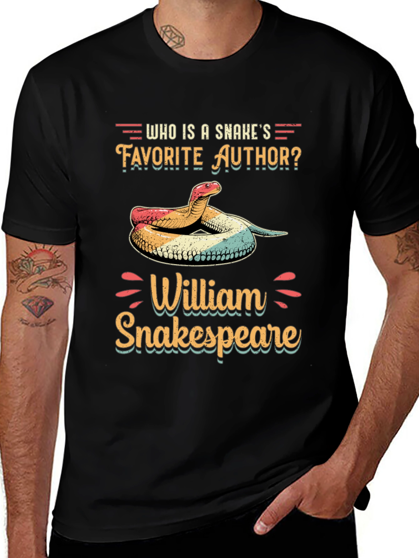 Snake Author Humor T-Shirt