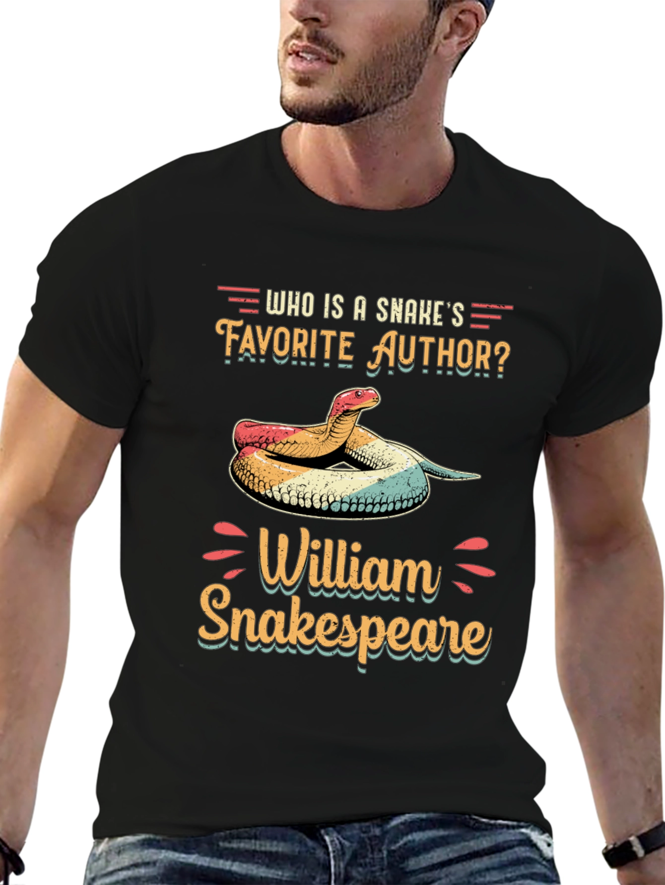 Snake Author Humor T-Shirt