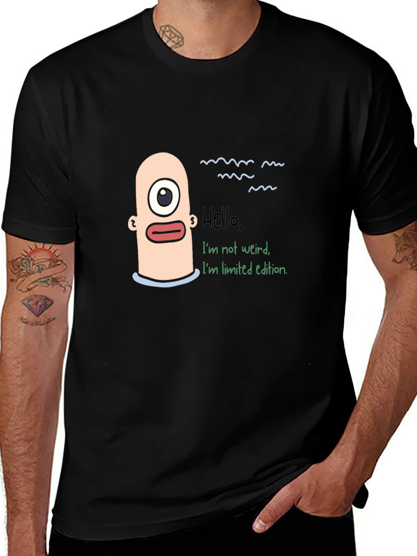 Unique Graphic Tee - Hello Im Limited Edition