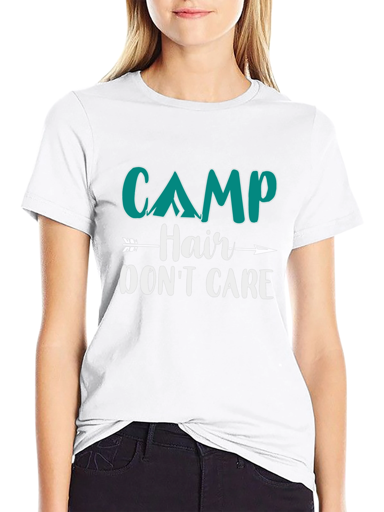 Camp Hair Dont Care Graphic T-Shirt
