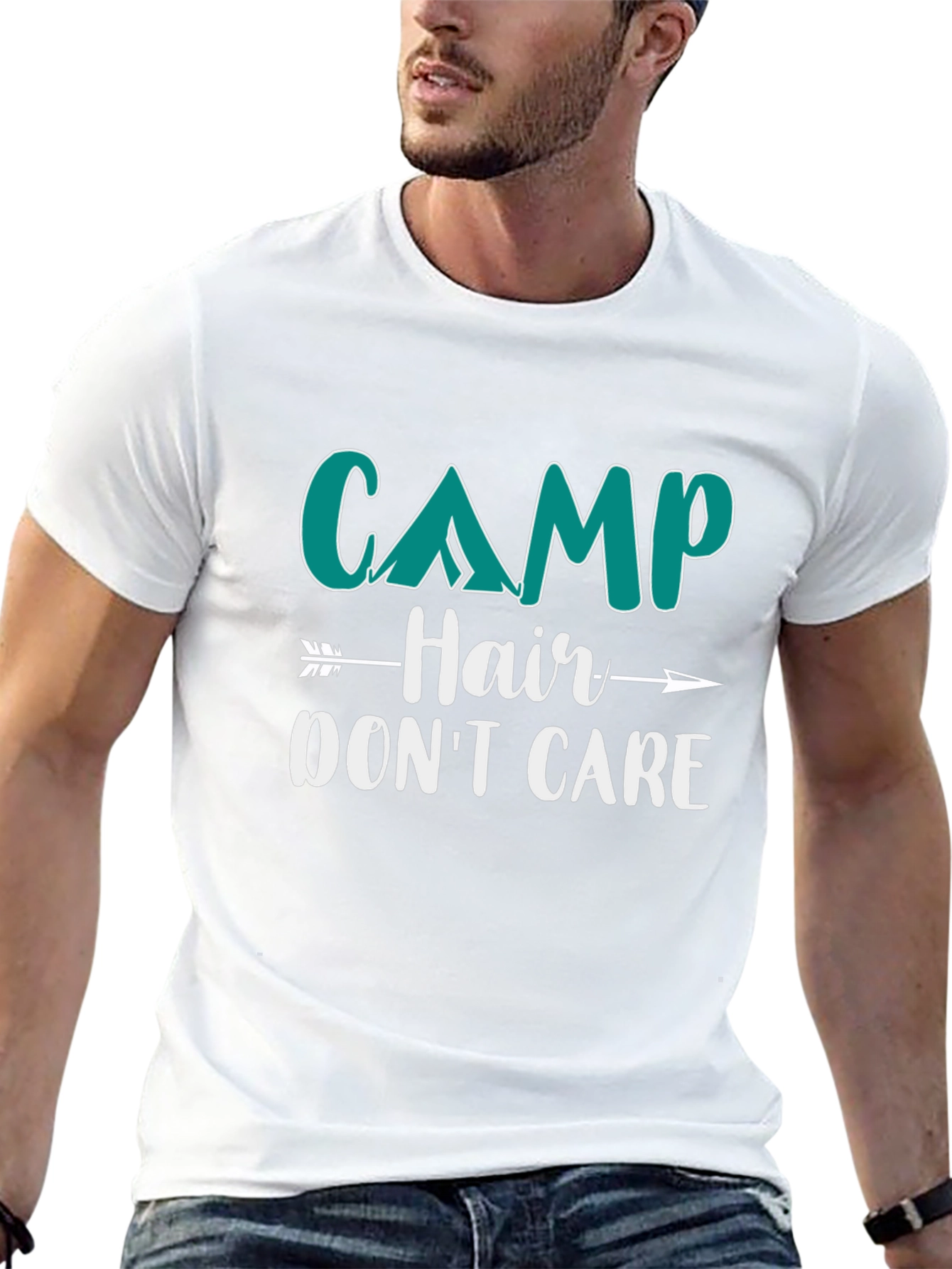 Camp Hair Dont Care Graphic T-Shirt