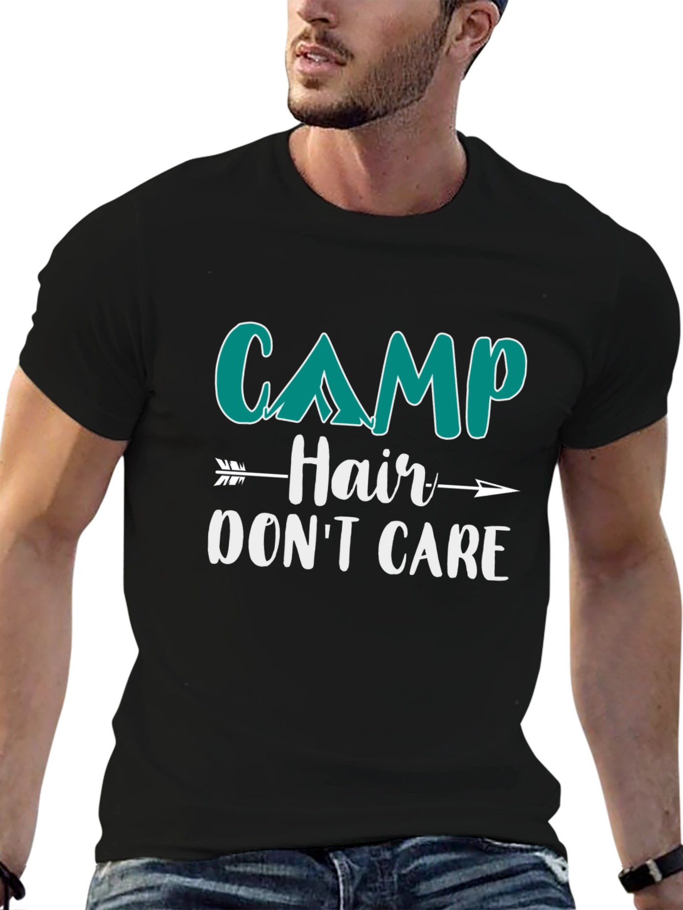 Camp Hair Dont Care Graphic T-Shirt