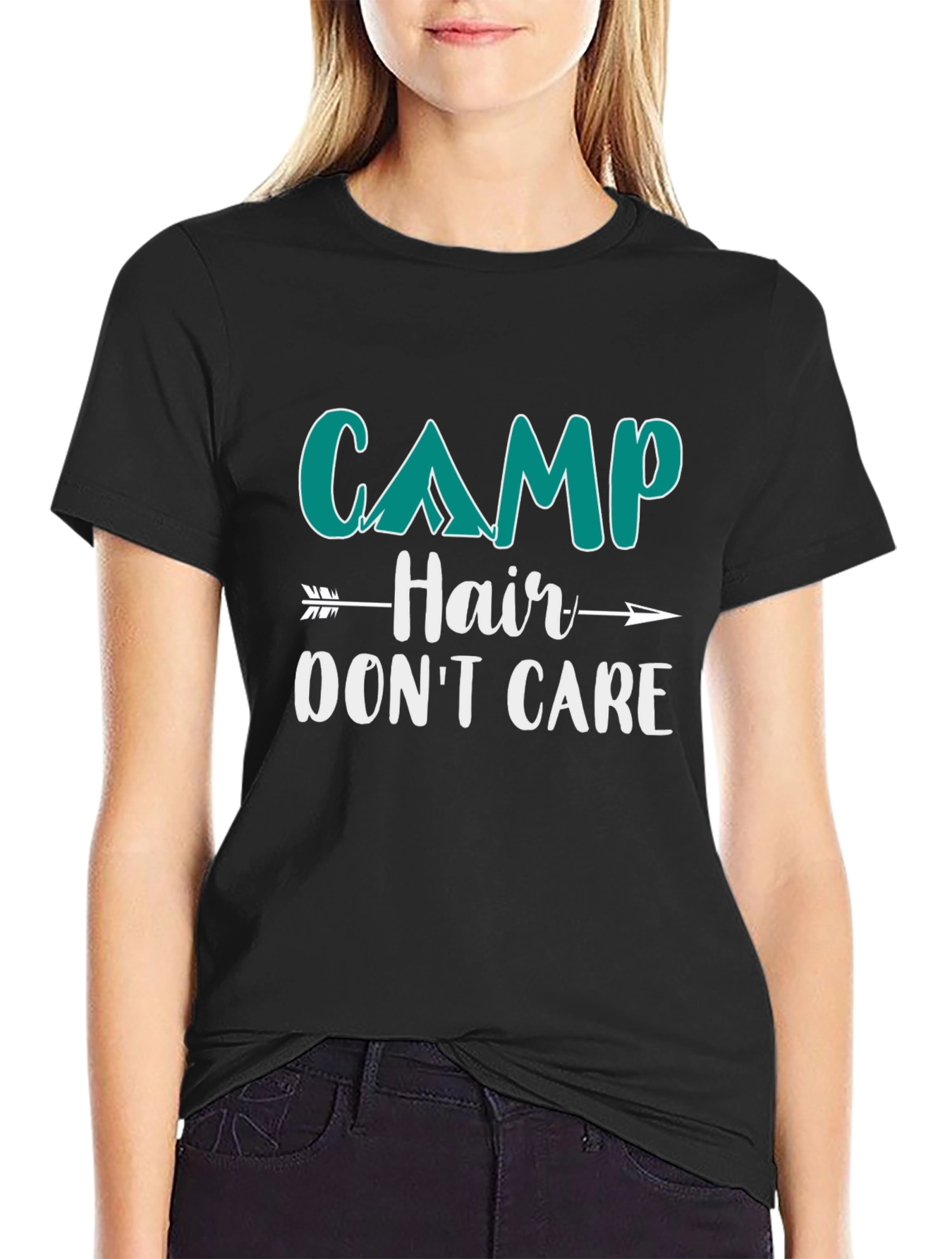Camp Hair Dont Care Graphic T-Shirt