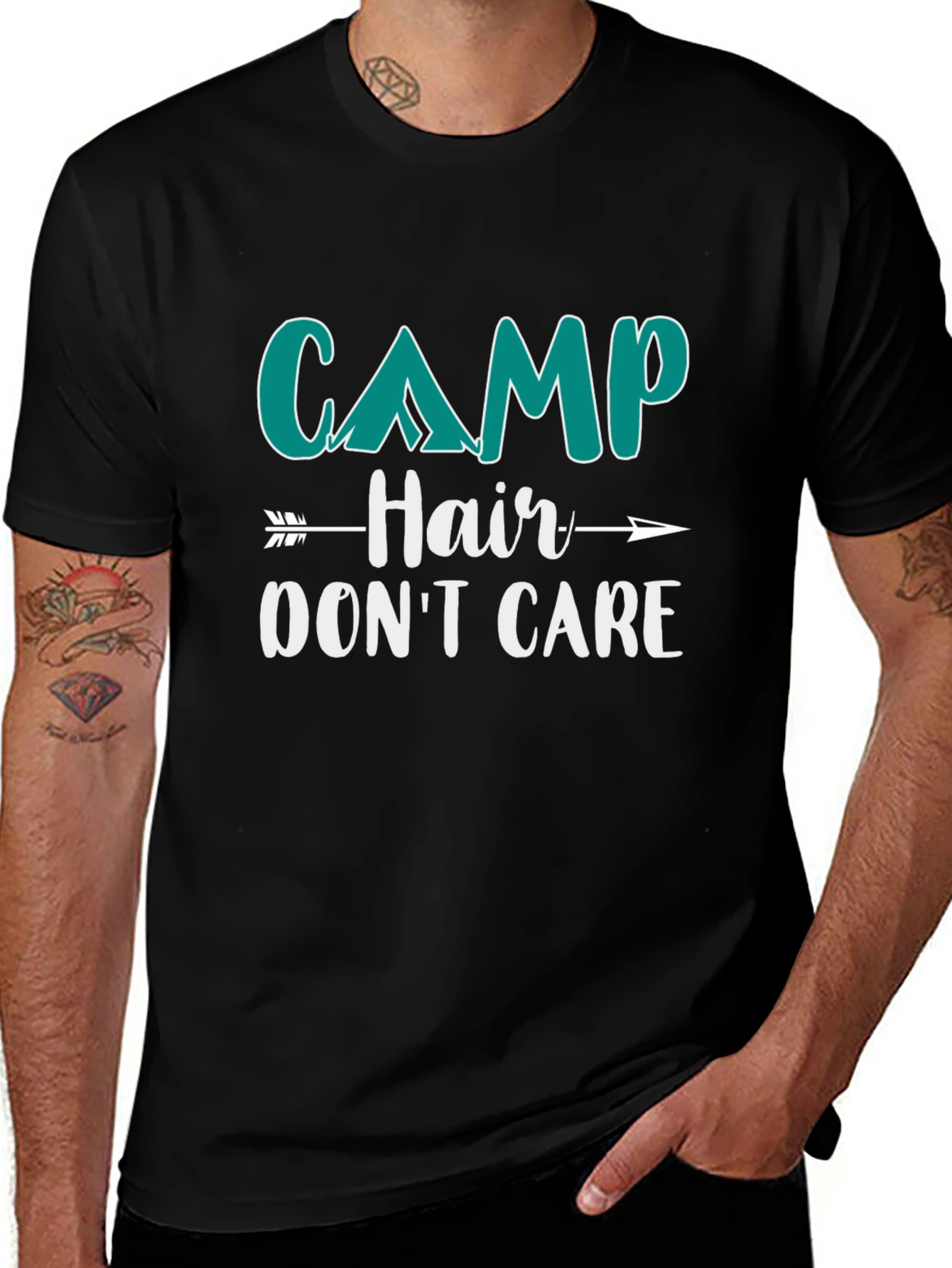 Camp Hair Dont Care Graphic T-Shirt