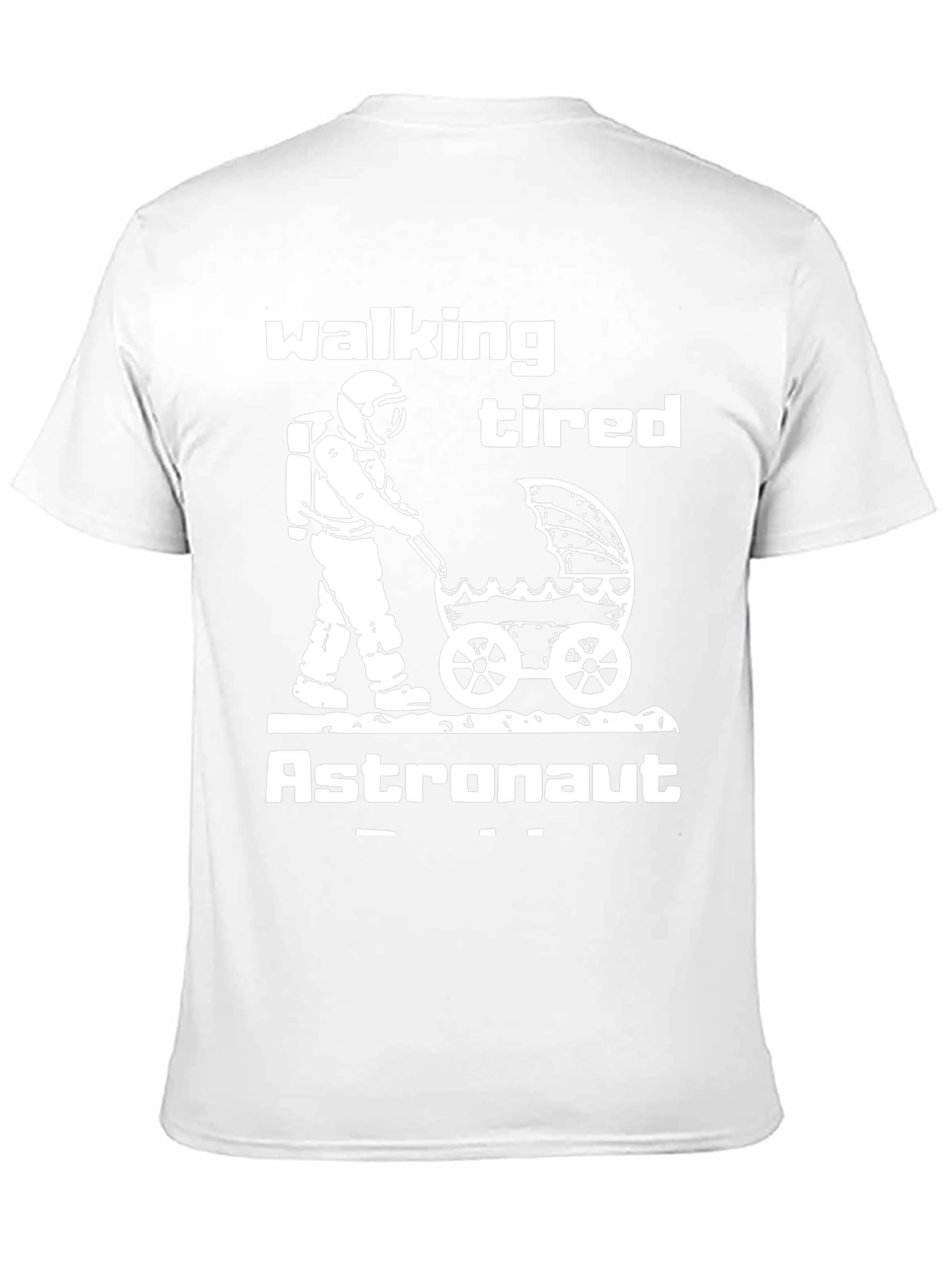 Walking Tired Astronaut Graphic T-Shirt