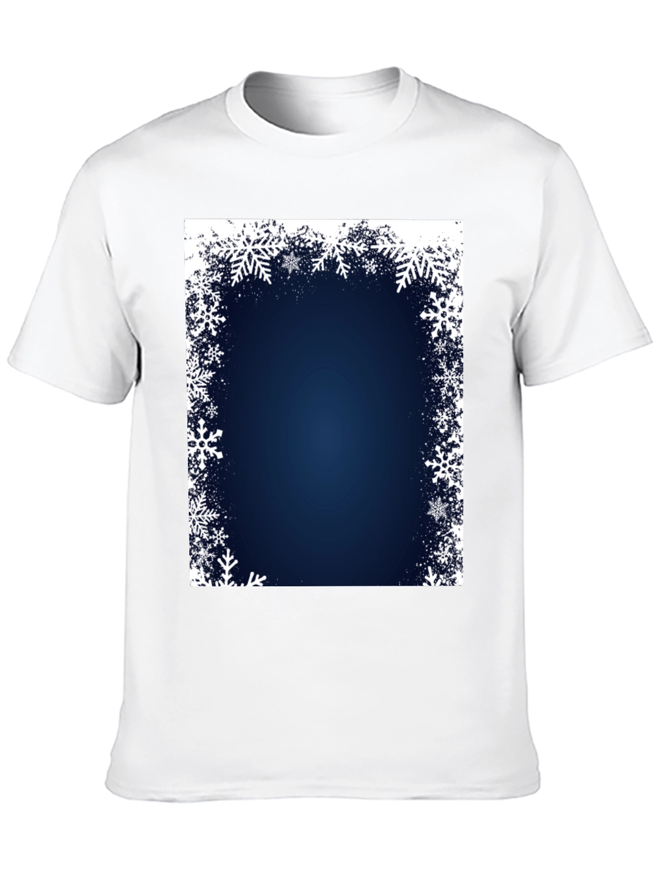 Snowflake Border Black T-Shirt