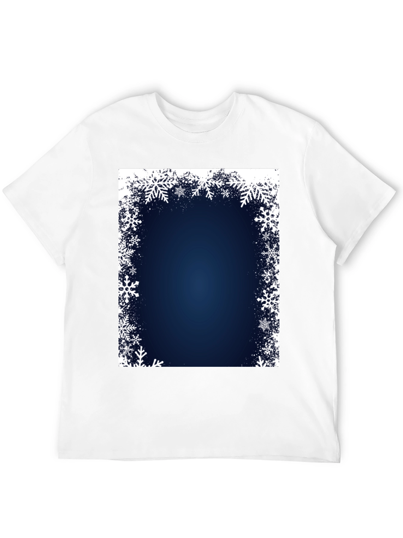 Snowflake Border Black T-Shirt