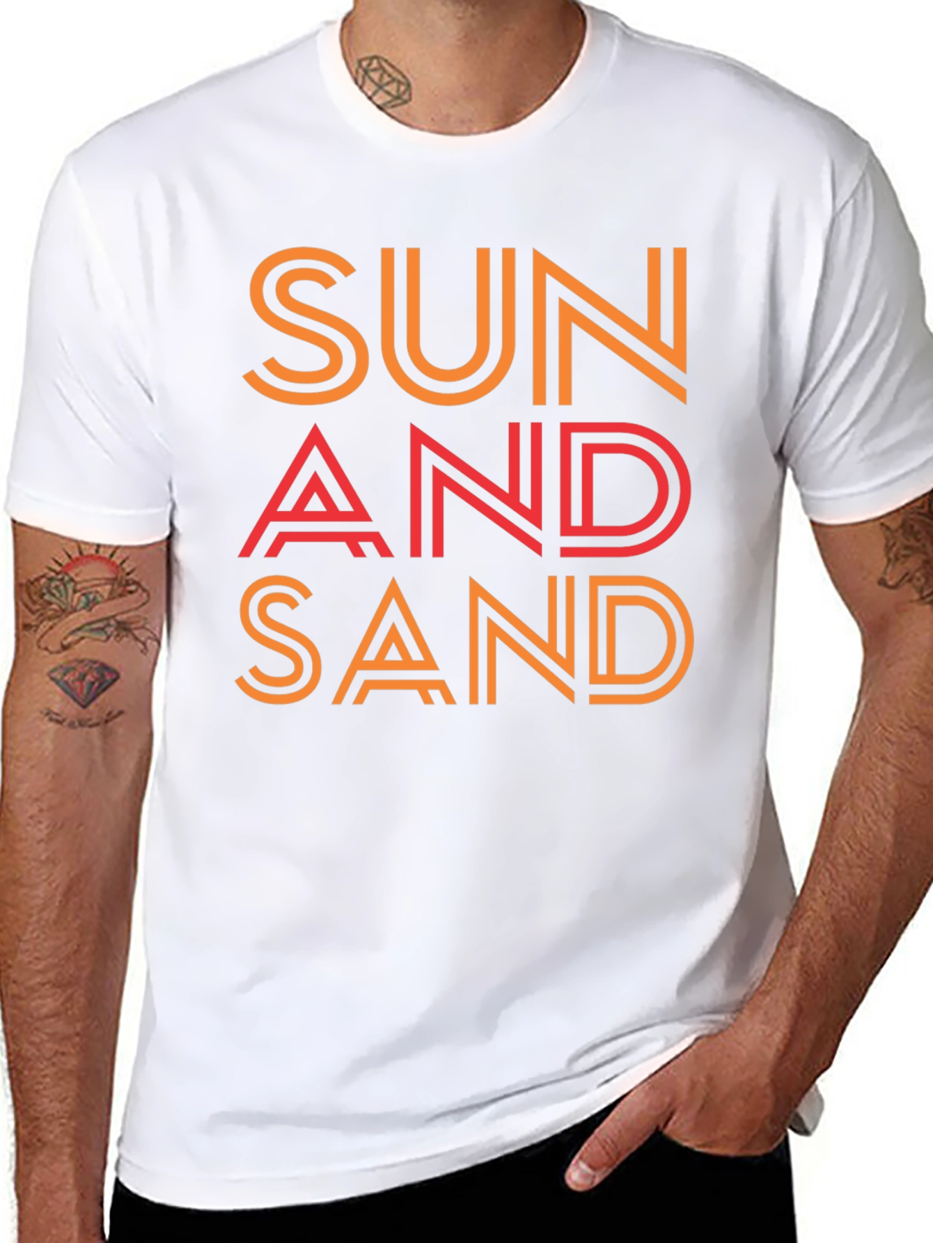Sun & Sand Graphic Tee - Stylish Summer T-Shirt