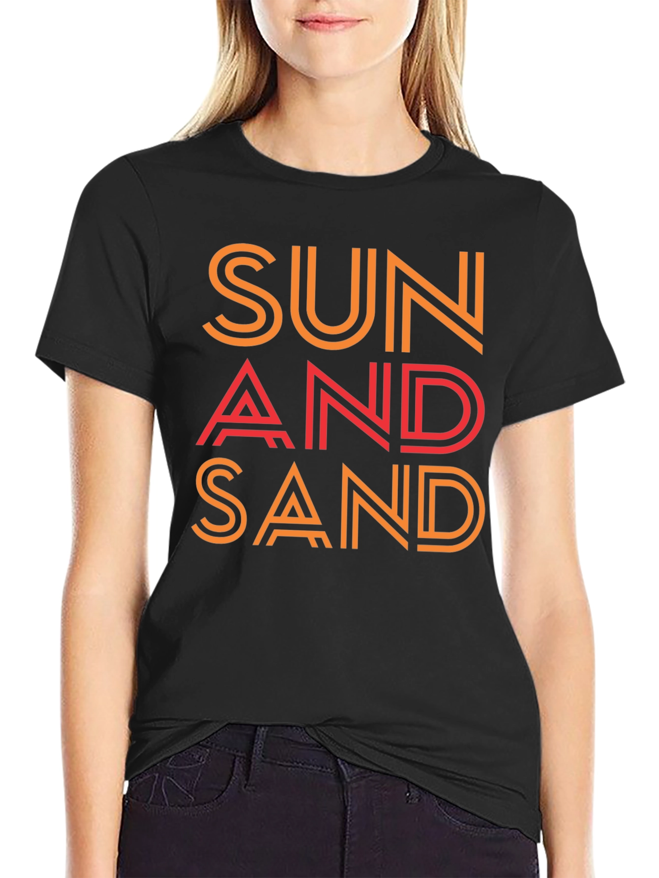 Sun & Sand Graphic Tee - Stylish Summer T-Shirt