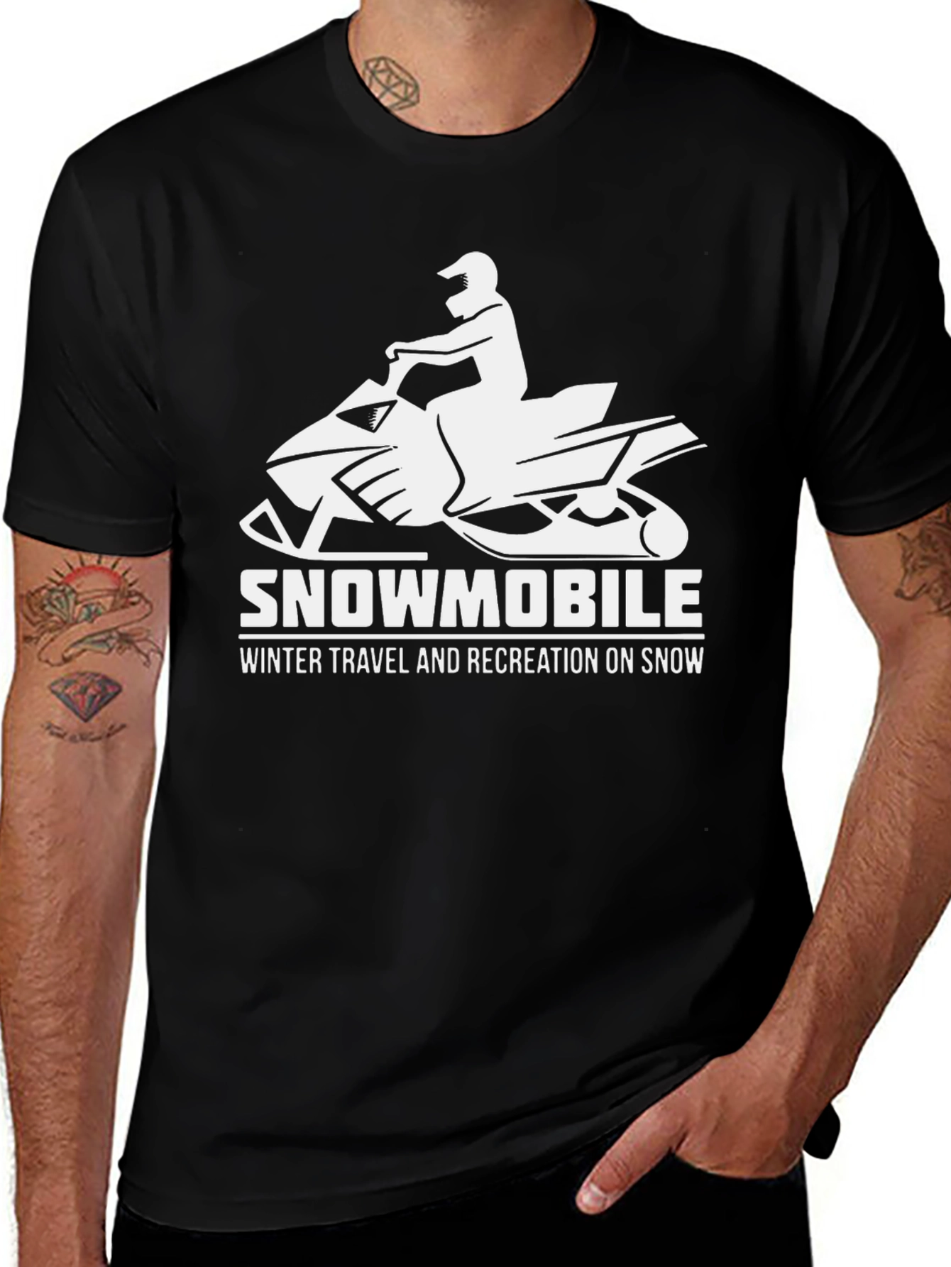 Snowmobile Winter Travel T-Shirt