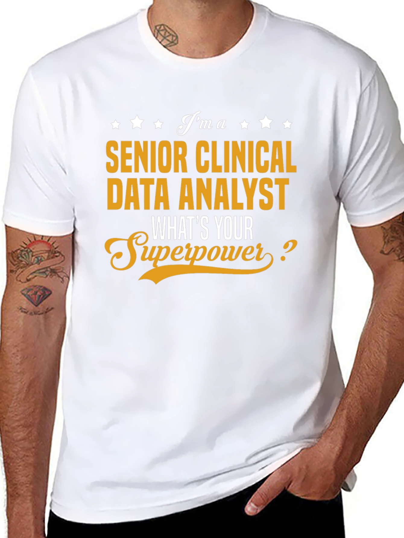 Senior Clinical Data Analyst Superpower T-Shirt