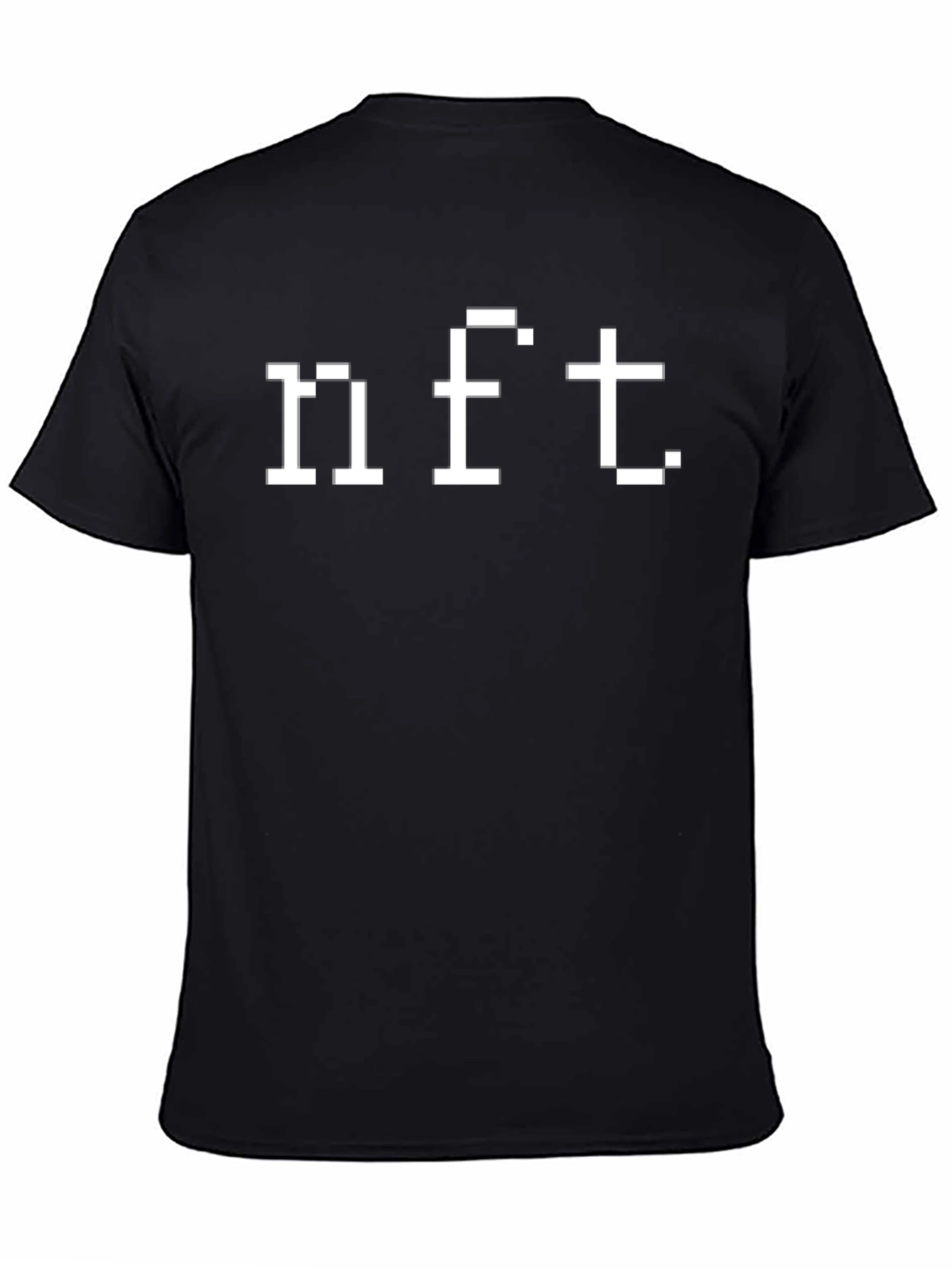 NFT Pixelated T-Shirt - Black Cotton Tee