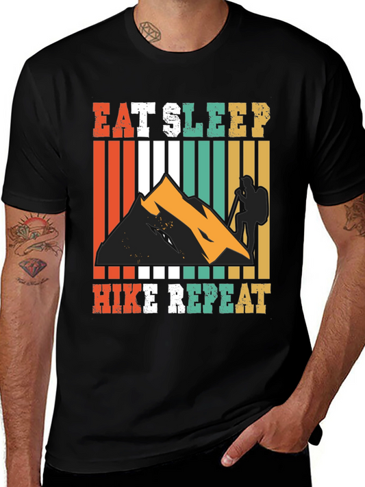 Eat Sleep Hike Repeat Graphic T-Shirt