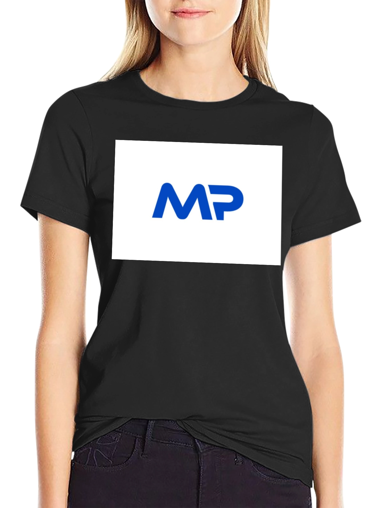 Modern MP Logo Black T-Shirt