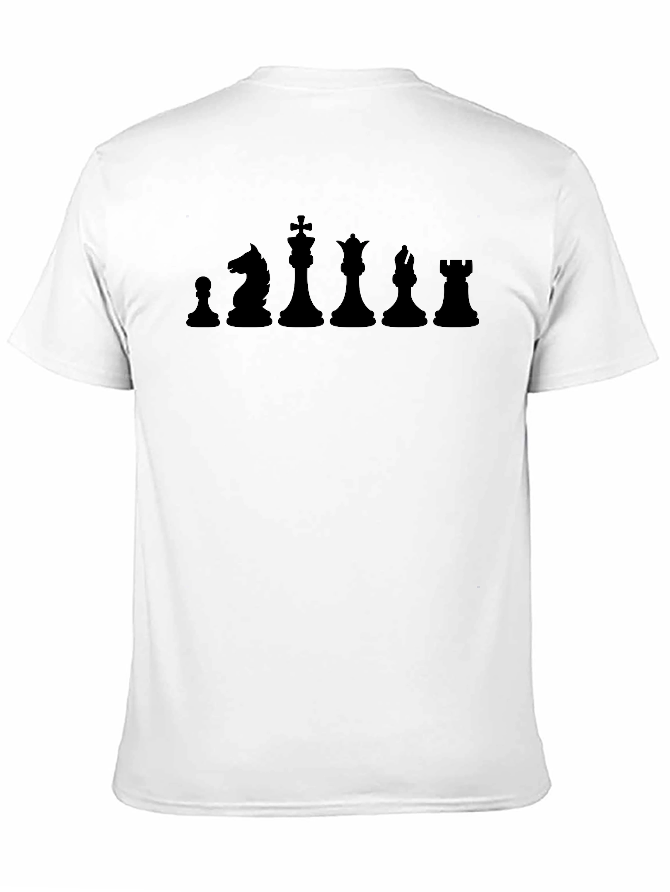 Chess Piece Lineup Black T-Shirt
