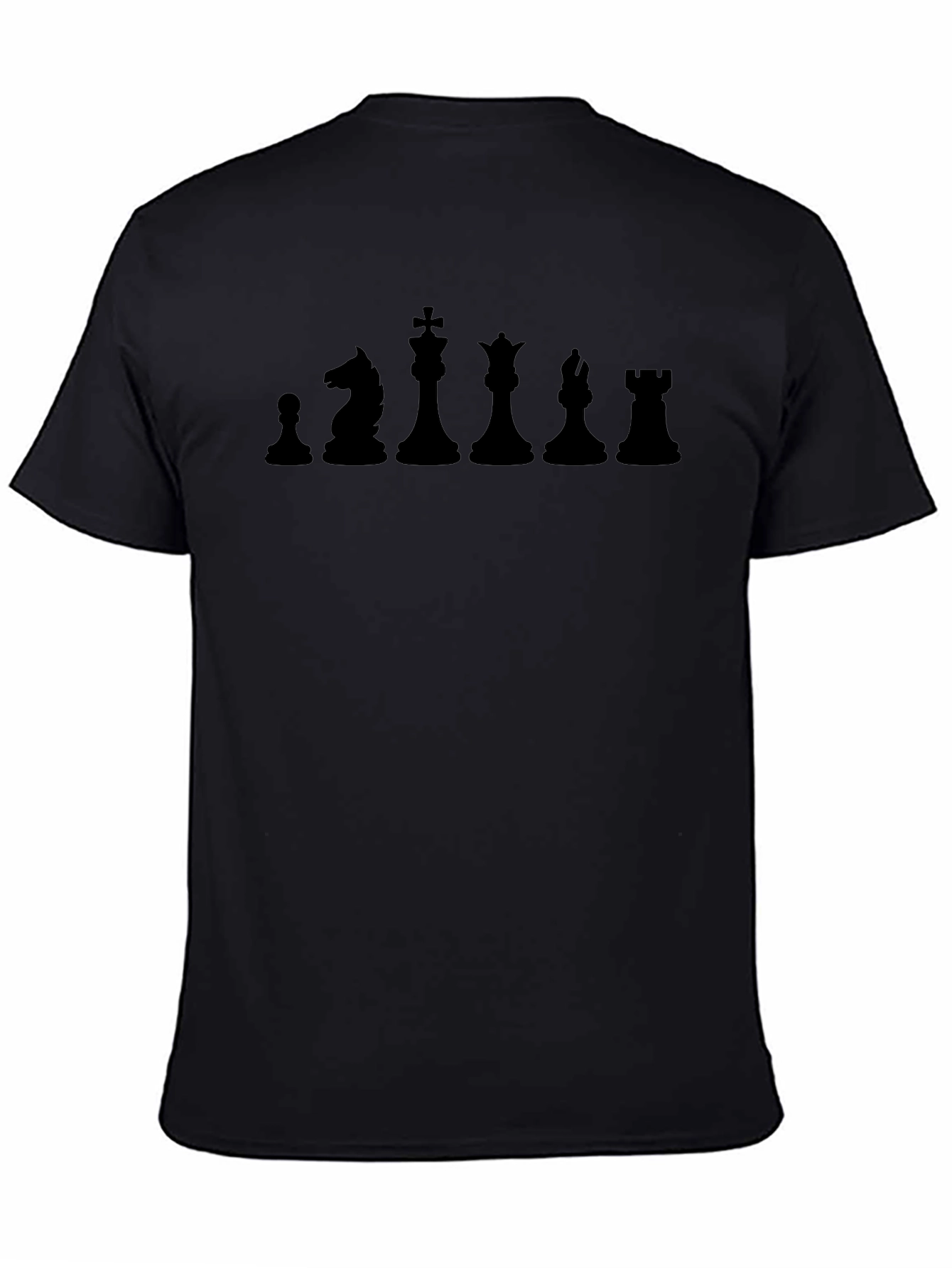 Chess Piece Lineup Black T-Shirt