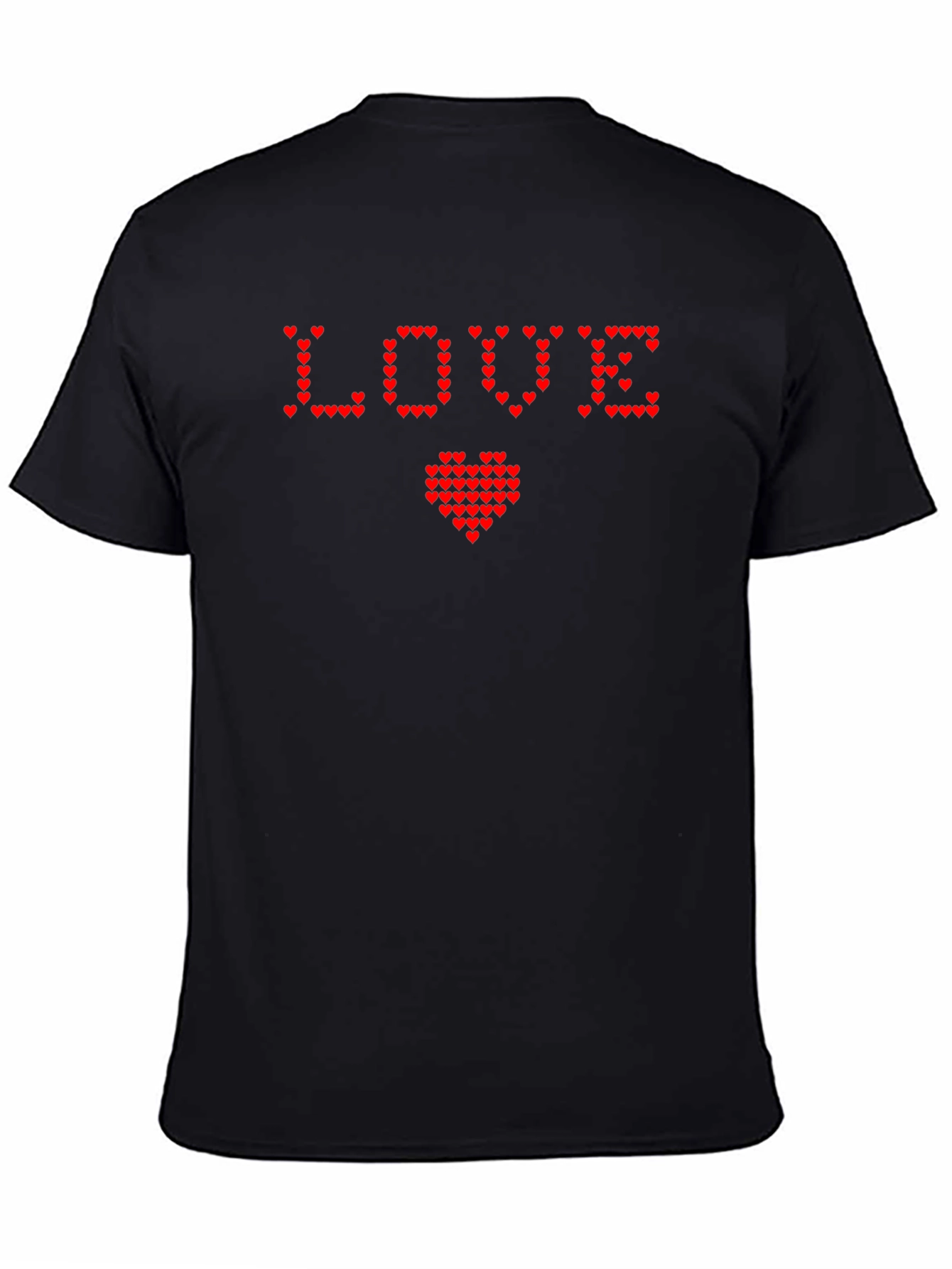 Heart Pixel Love Graphic Tee - Soft Cotton Blend