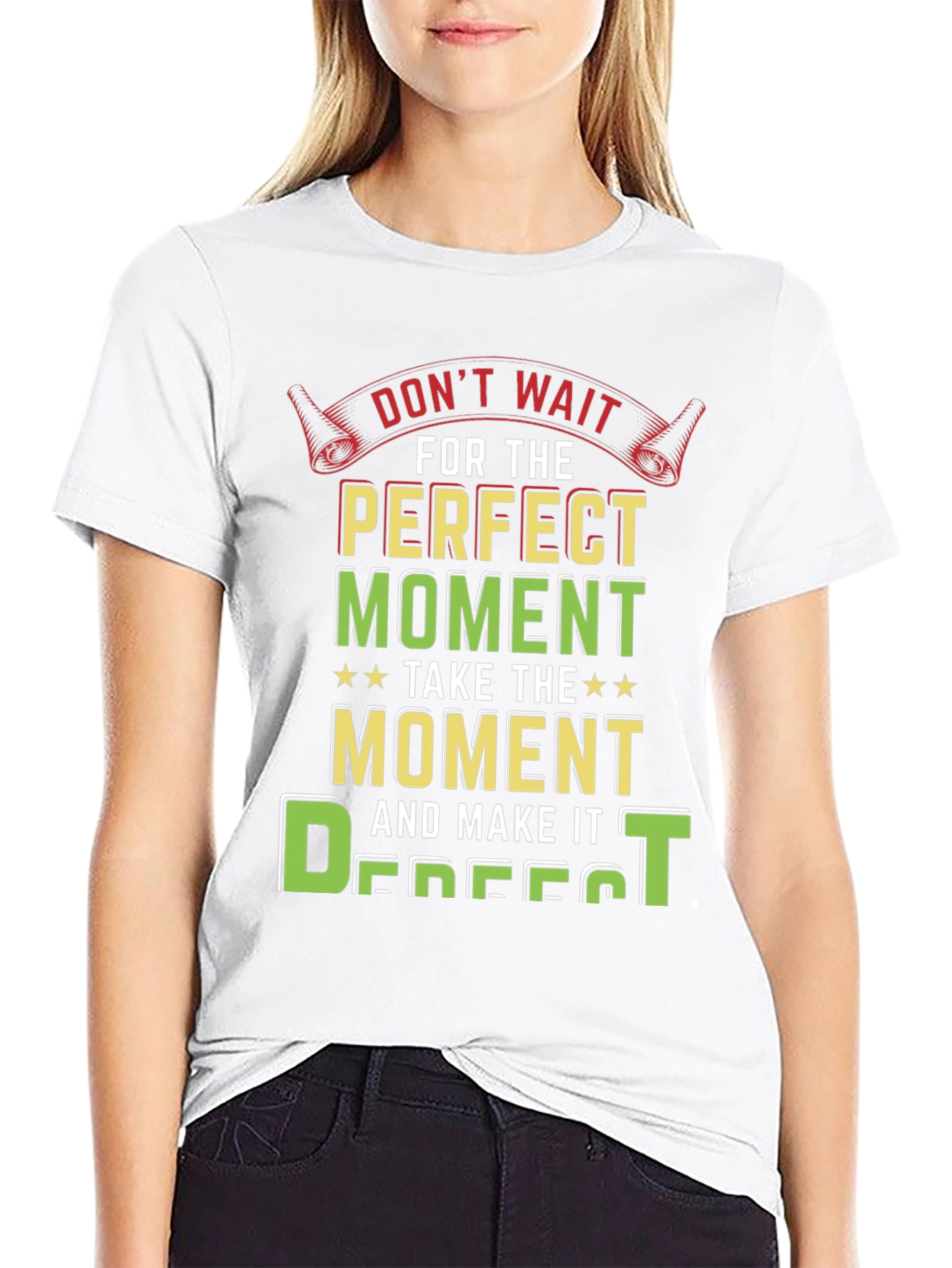 Perfect Moment Graphic Tee - Inspirational Design