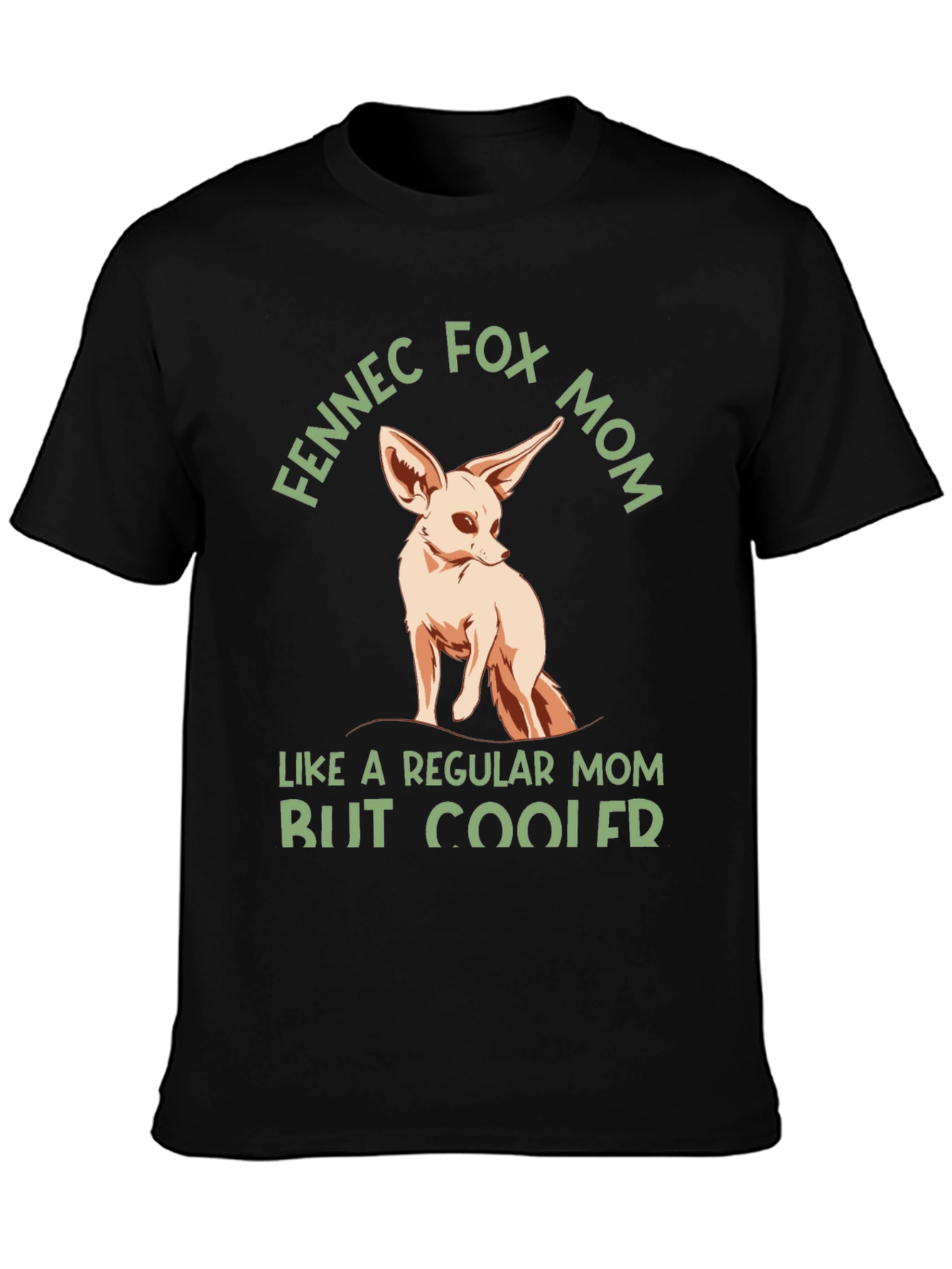 Fennec Fox Mom T-Shirt - Cute Animal Graphic Tee