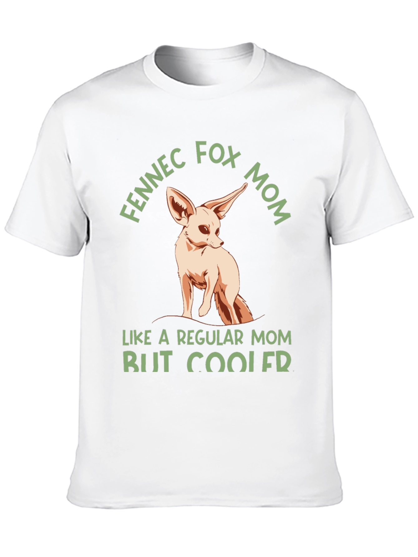Fennec Fox Mom T-Shirt - Cute Animal Graphic Tee