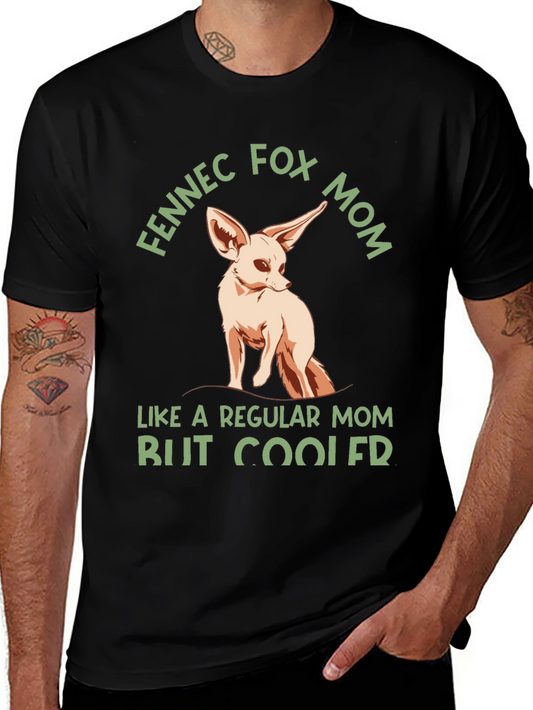 Fennec Fox Mom T-Shirt - Cute Animal Graphic Tee