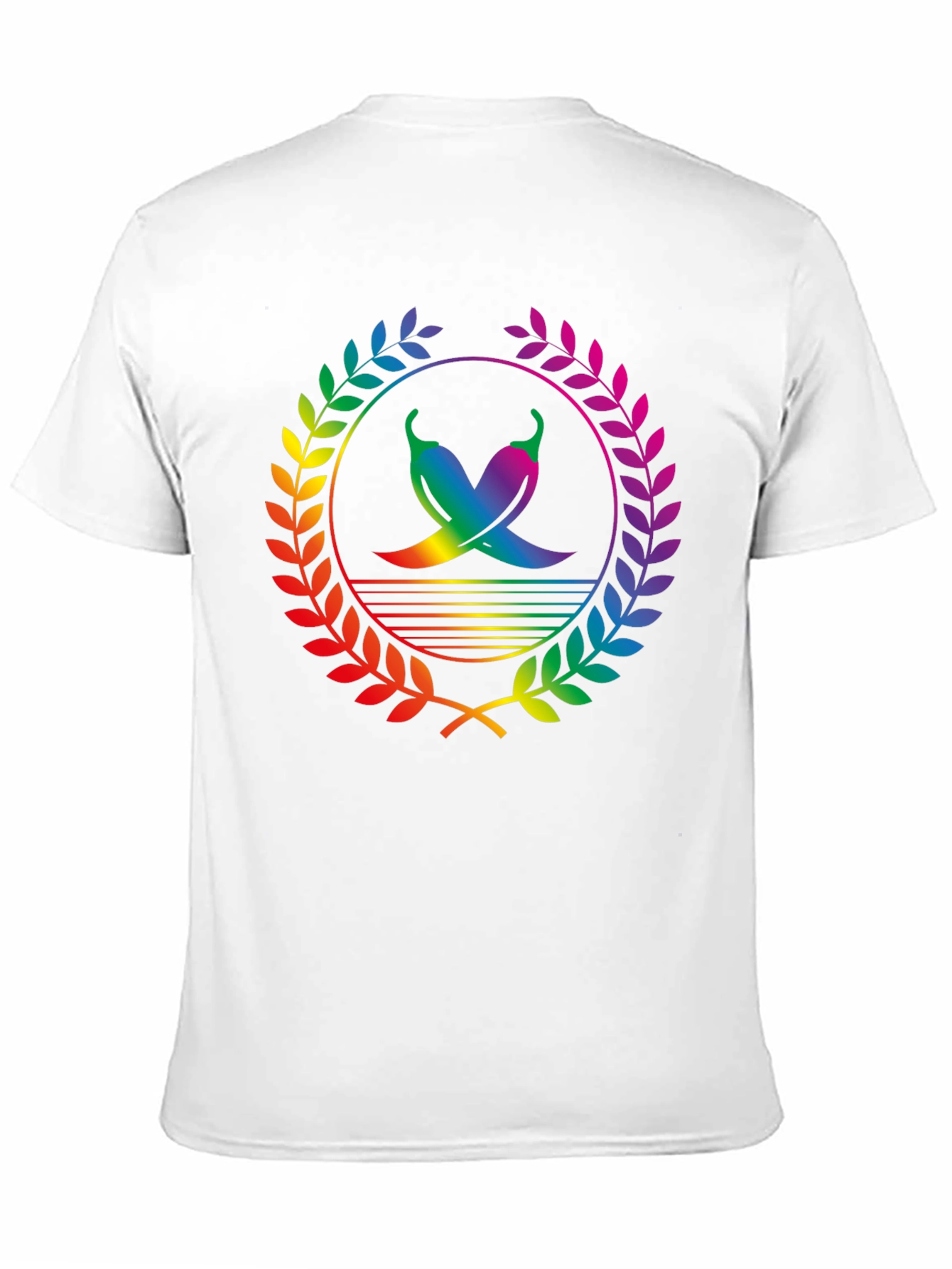 Rainbow Chili Pepper Graphic Tee - Stylish Mens Shirt