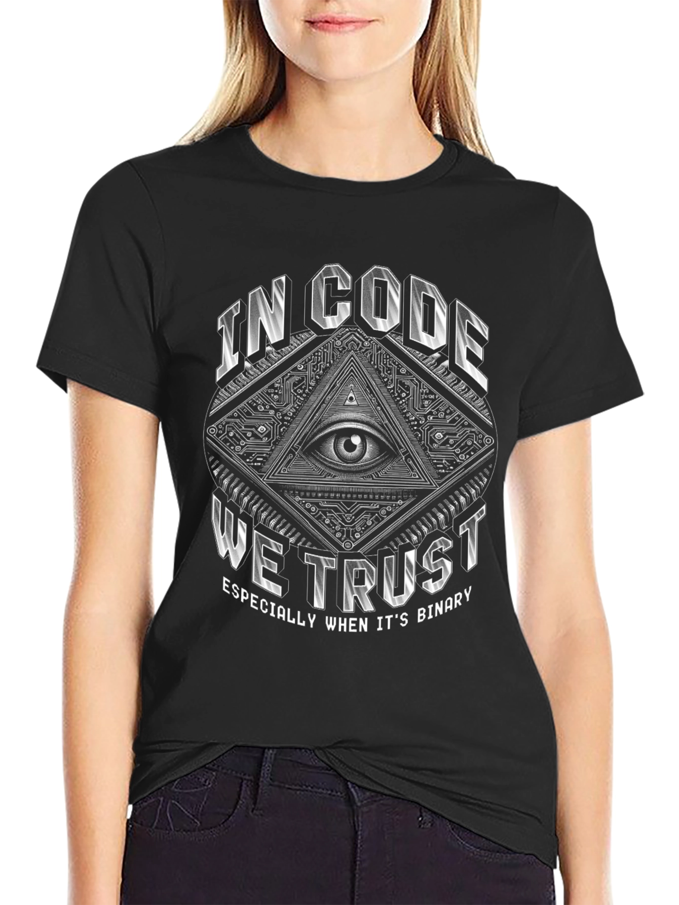 In Code We Trust Graphic T-Shirt
