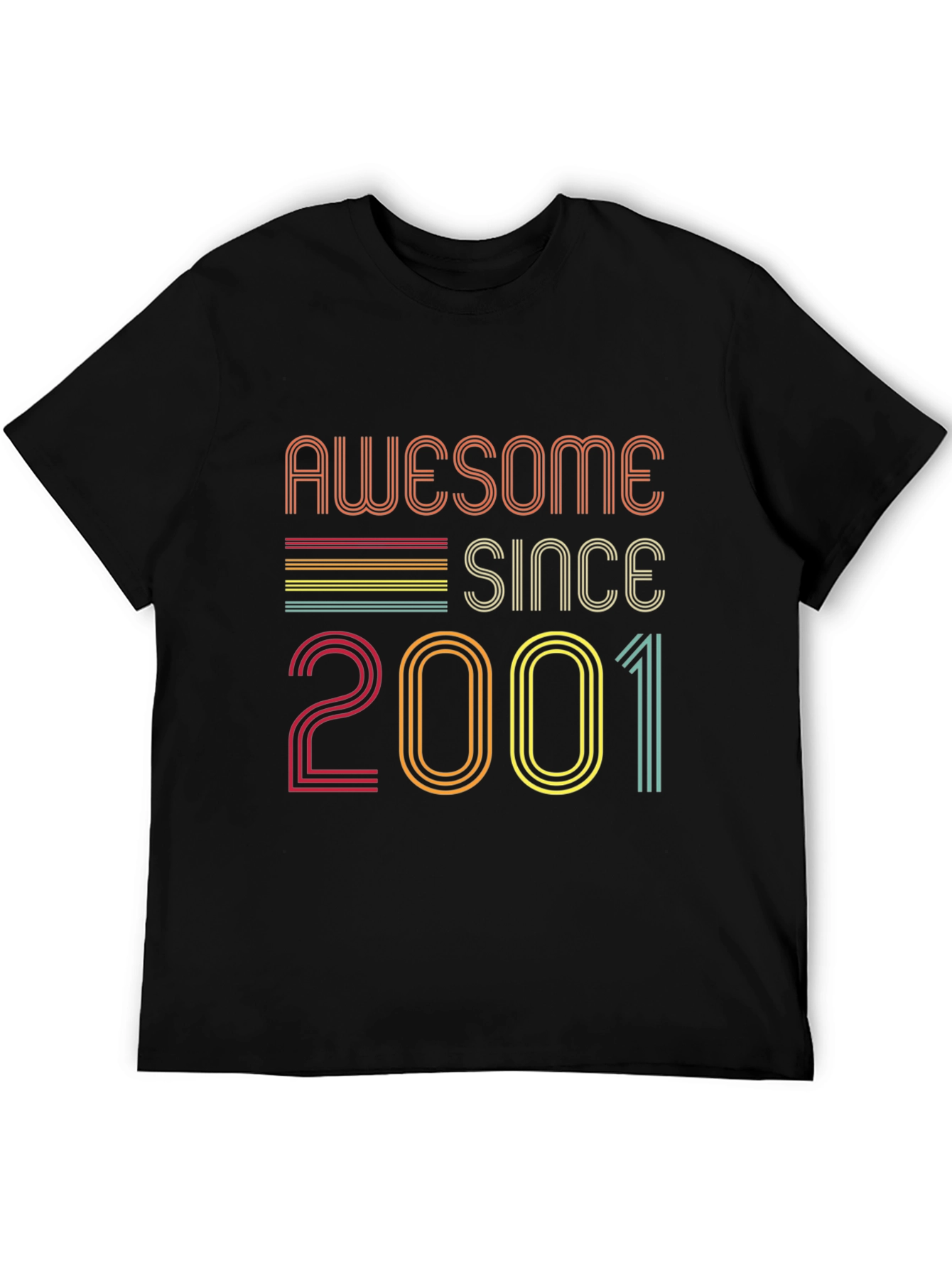 Awesome Since 2001 Black Graphic Tee