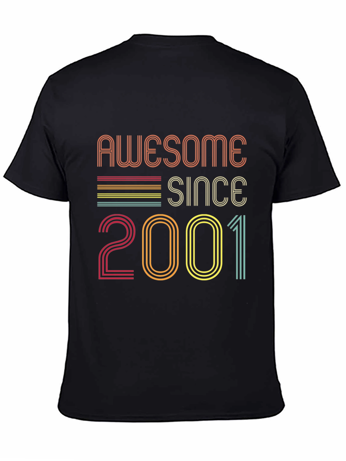 Awesome Since 2001 Black Graphic Tee
