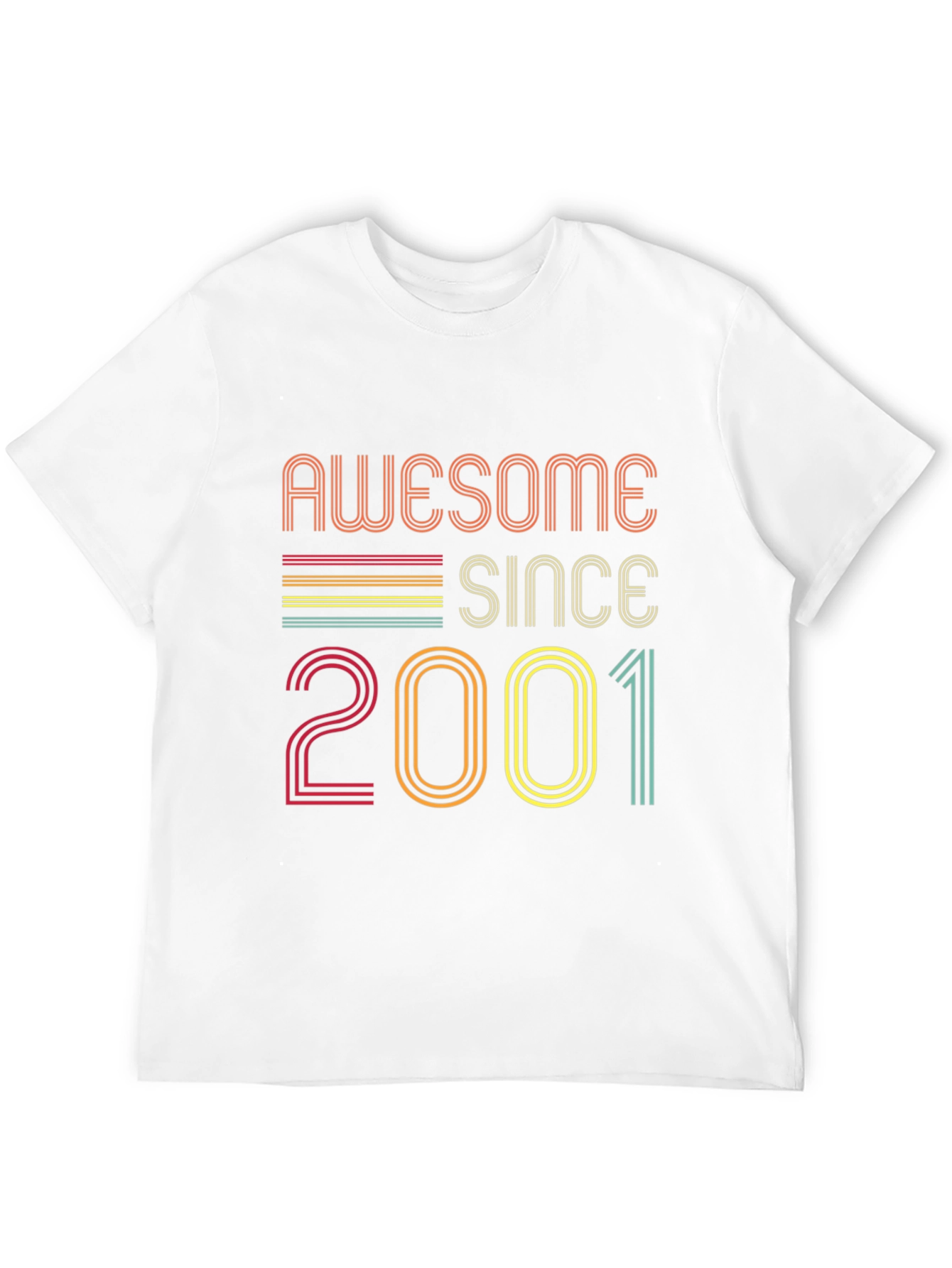 Awesome Since 2001 Black Graphic Tee