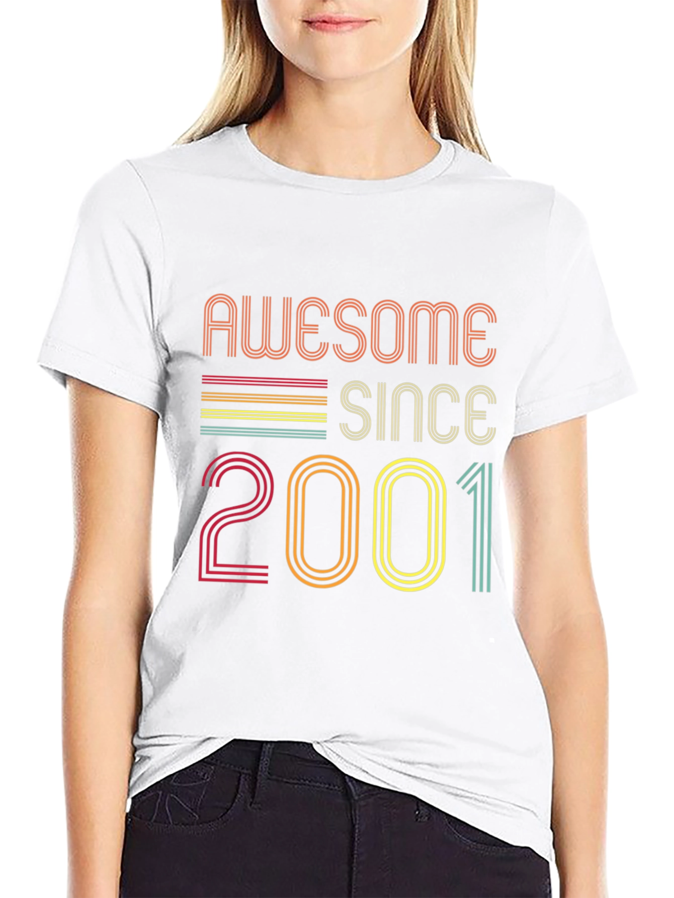 Awesome Since 2001 Black Graphic Tee