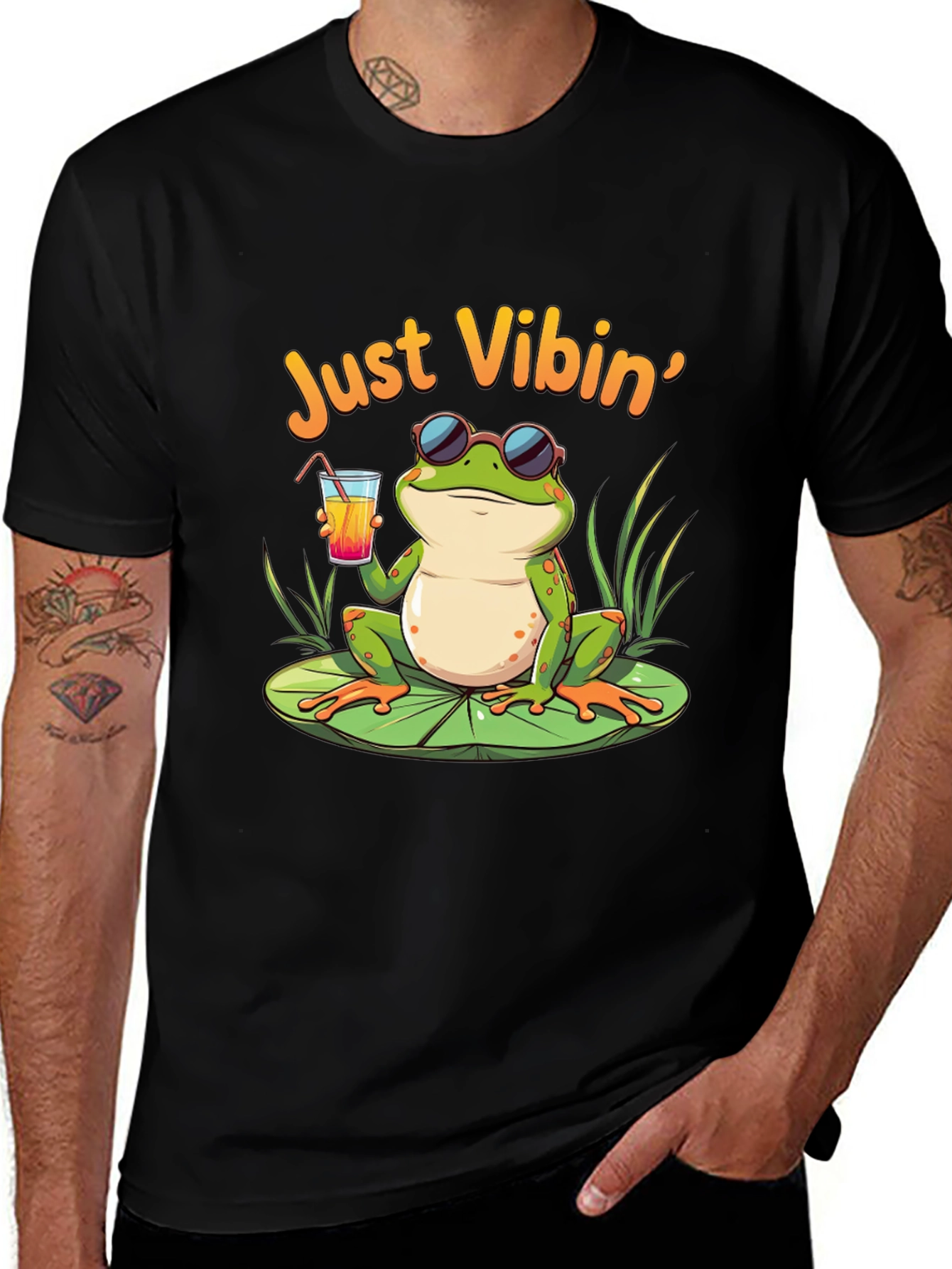 Just Vibin Frog T-Shirt